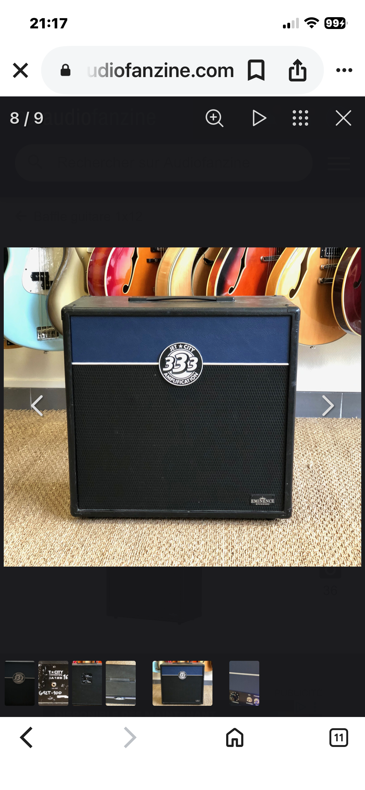 Baffle guitare 1x12