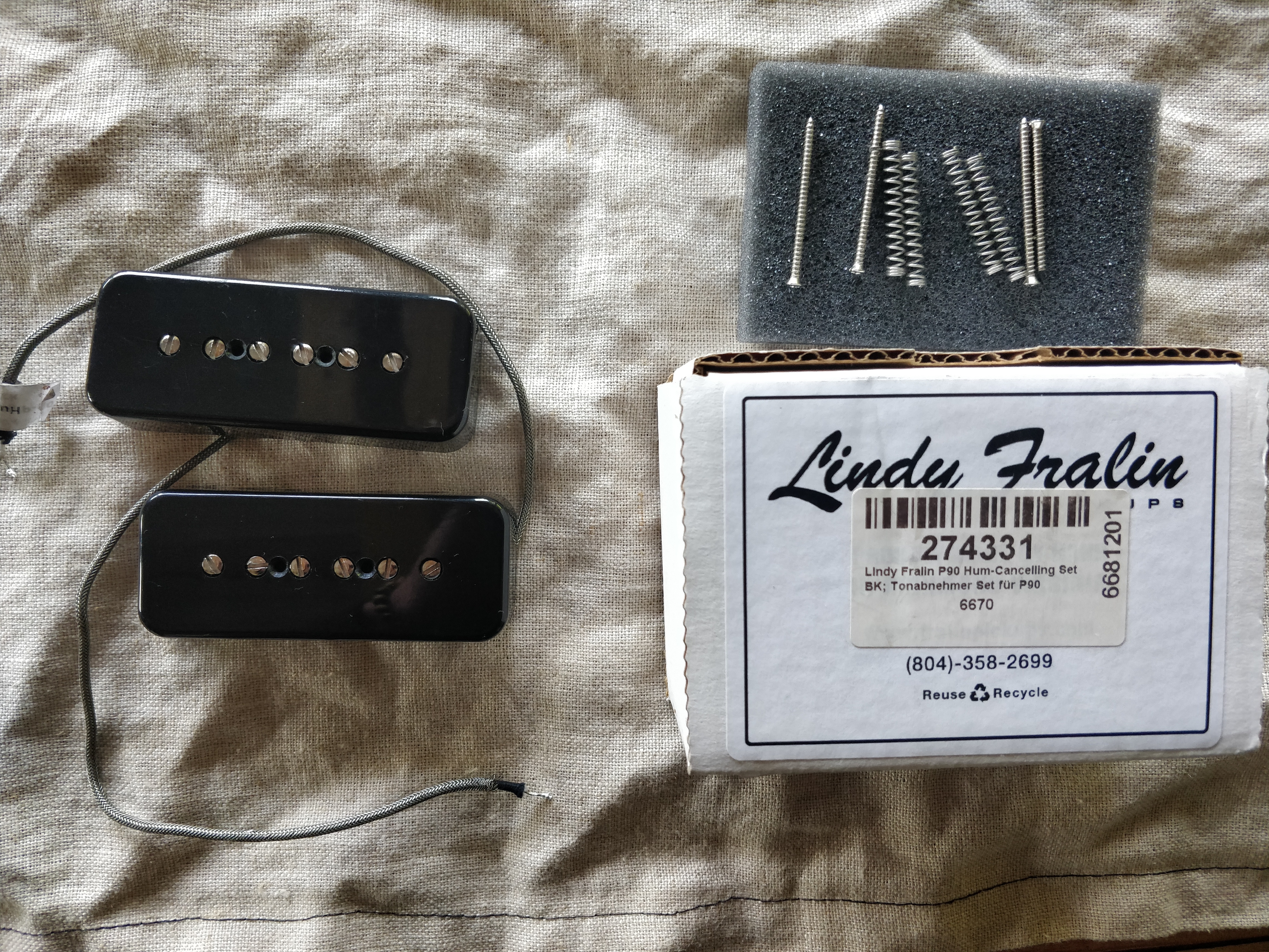 VDS Lindy Fralin P90 humcancelling FDP inclus