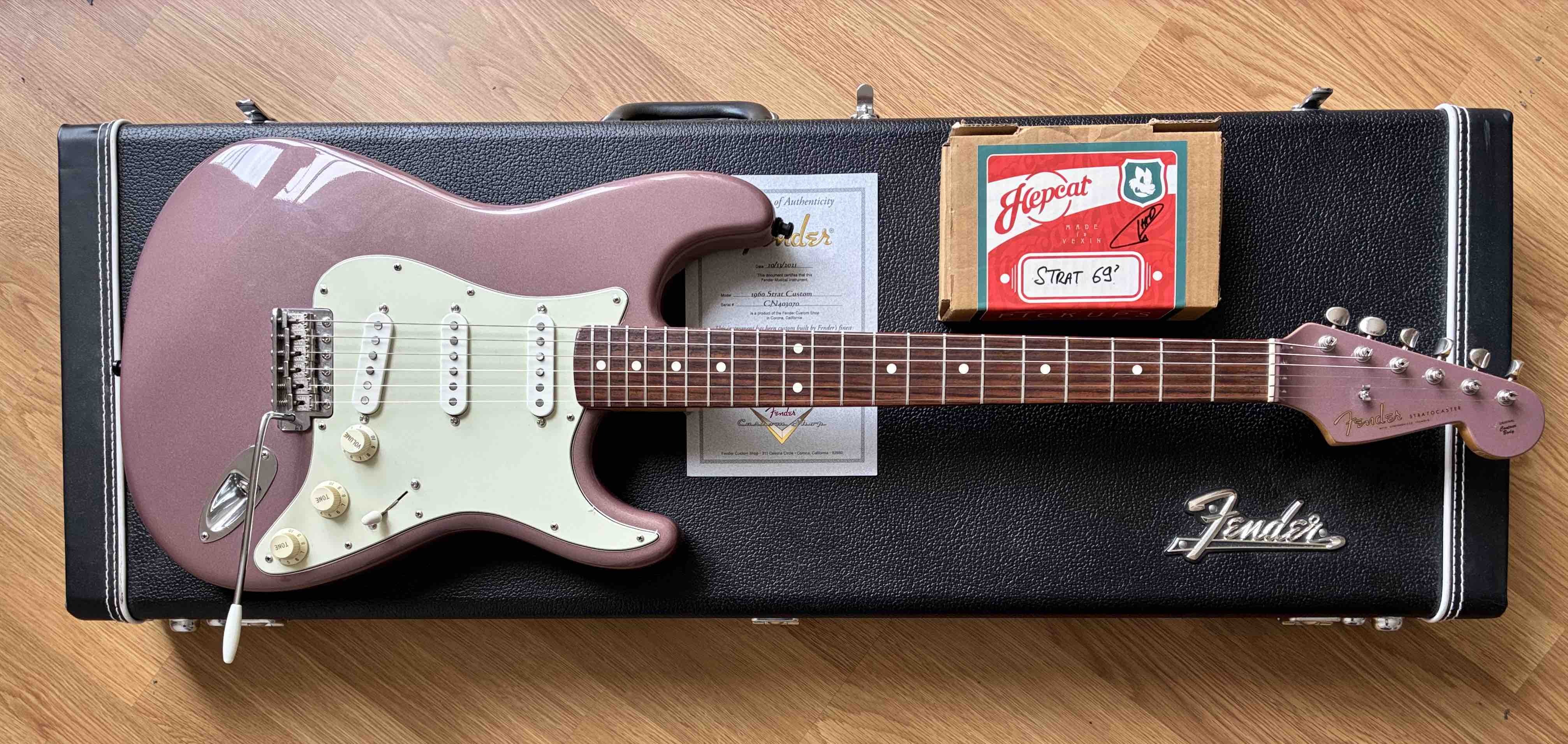 Fender Stratocaster Custom Shop 1960 Burgundy Mist 1995