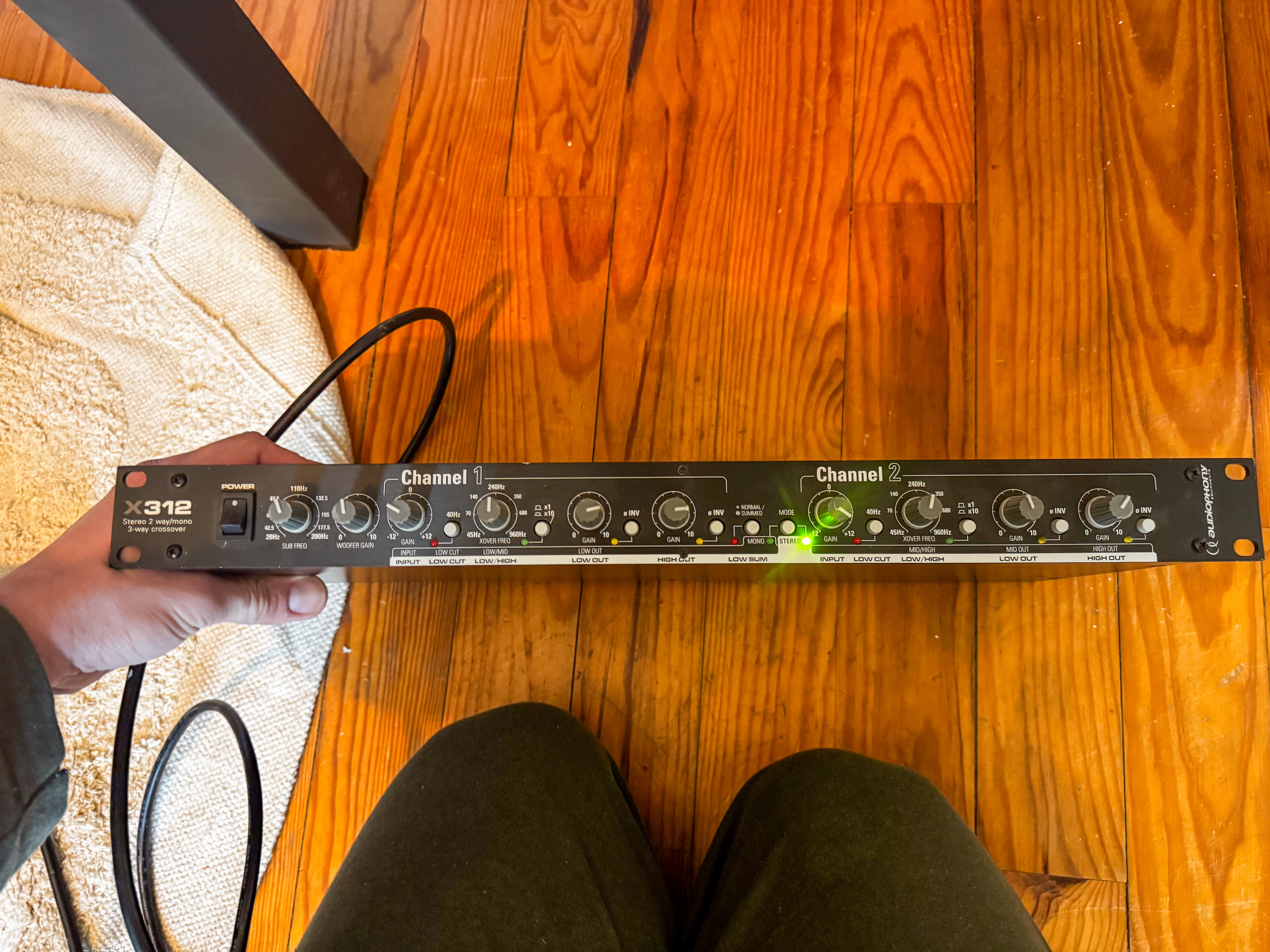 Audiophony X312 filtre actif crossover sono rack 19”