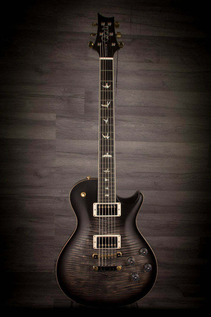 PRS McCarty SC 594 Singlecut, 10 top, Wood Library, touche ébène, vernis satin, charcoal burst. Rare 