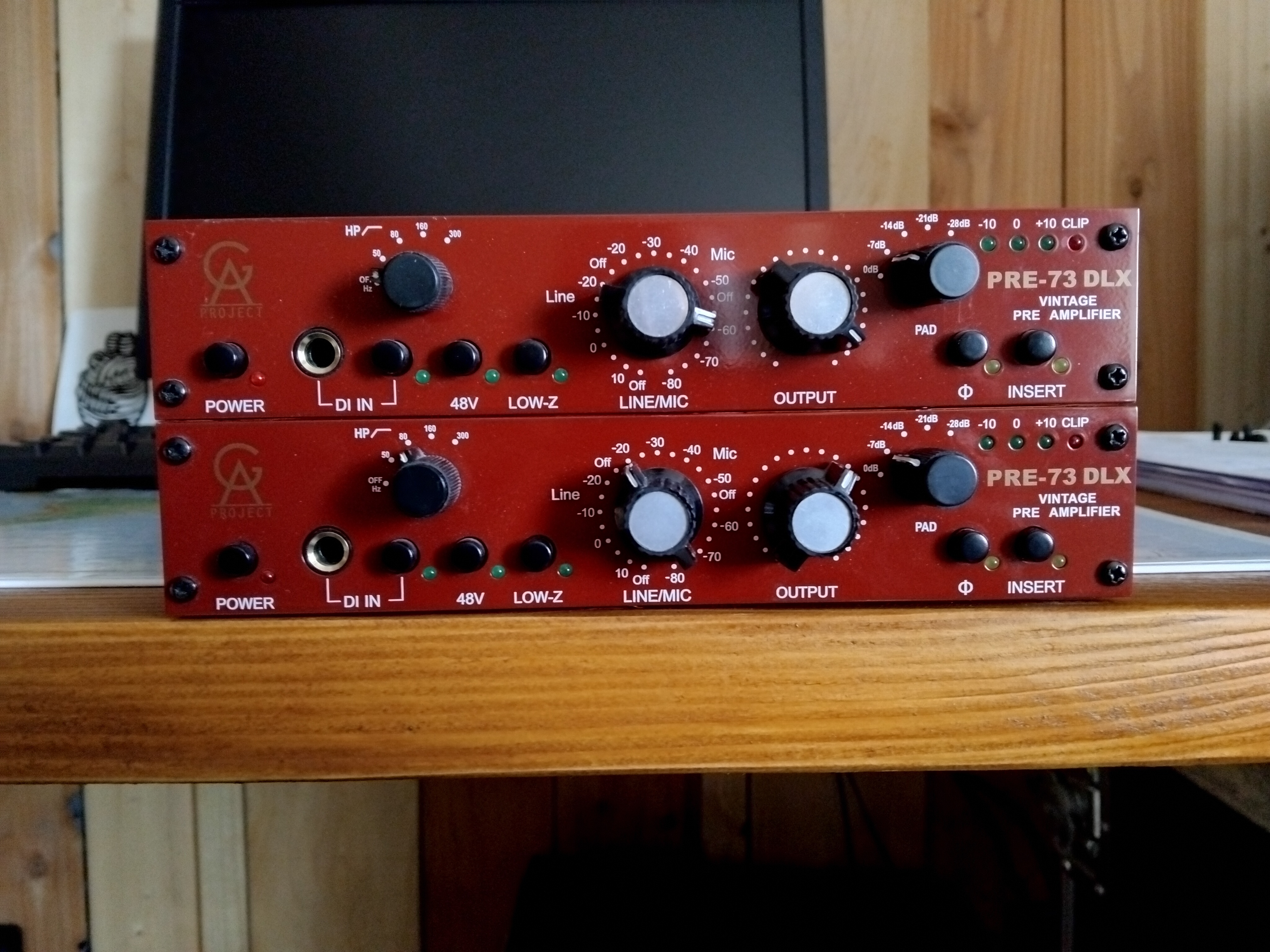 VENDS 2 Péamplis à transistors Goden Age Project PRE-73 DLX