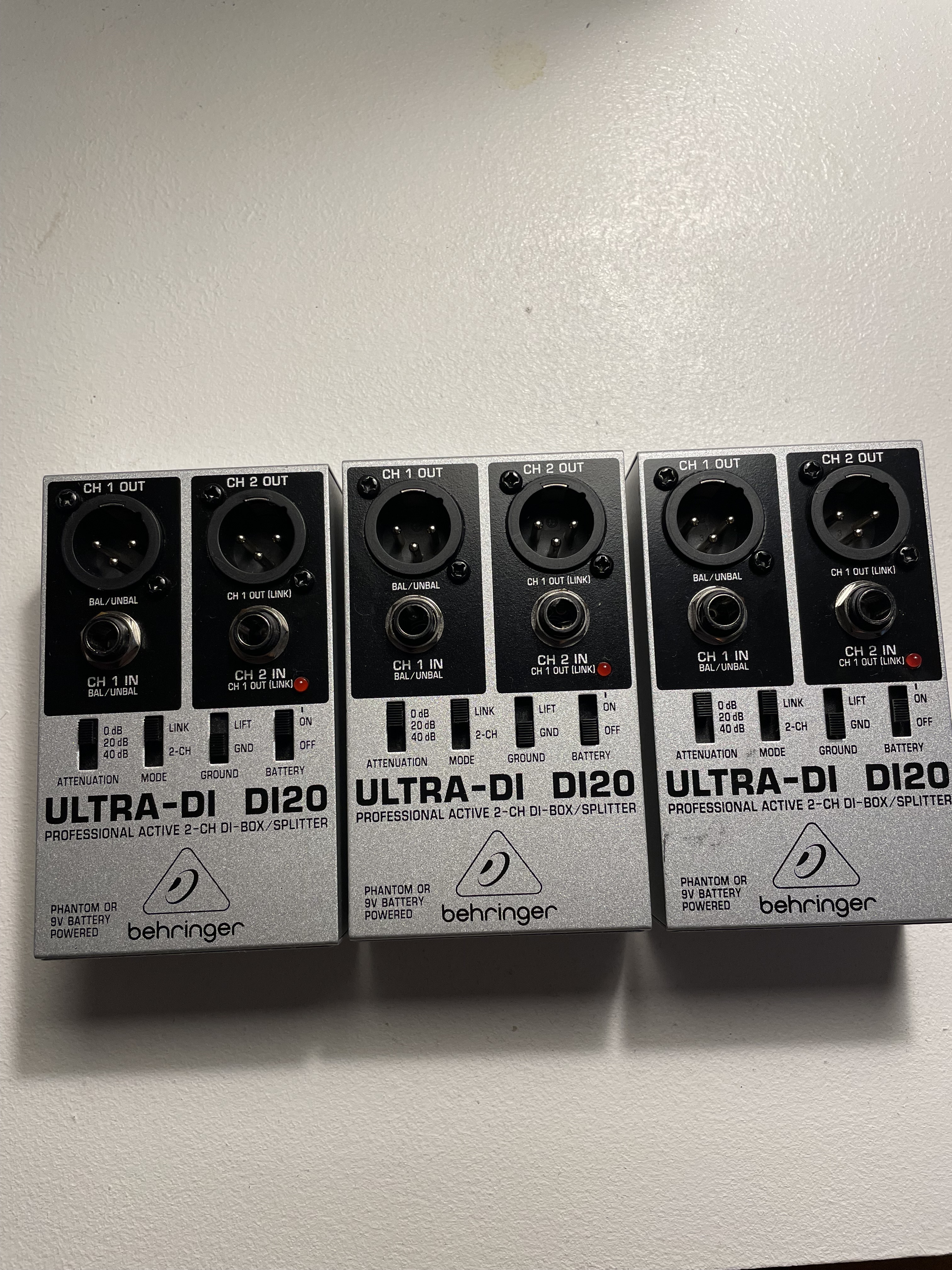 Vends lot de 3 Ultra-DI DI20