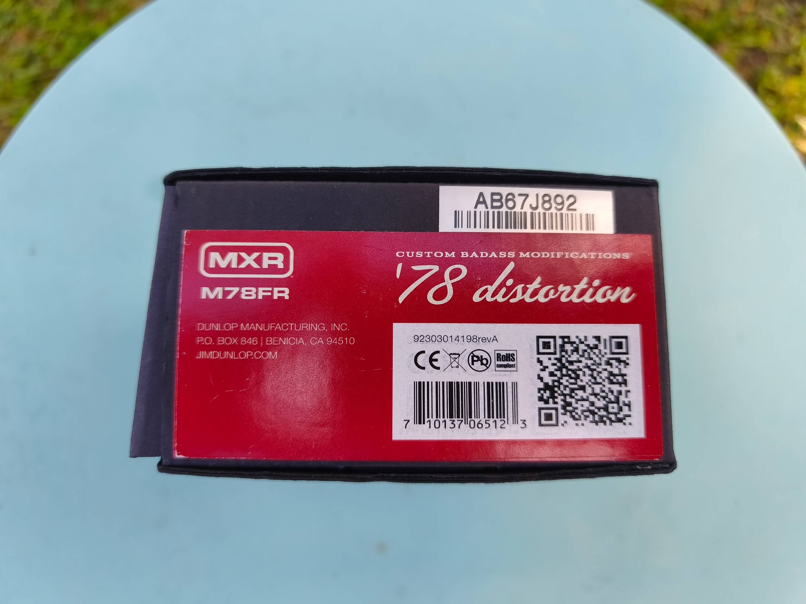 MXR M78 Custom Badass '78 Distortion (89987)