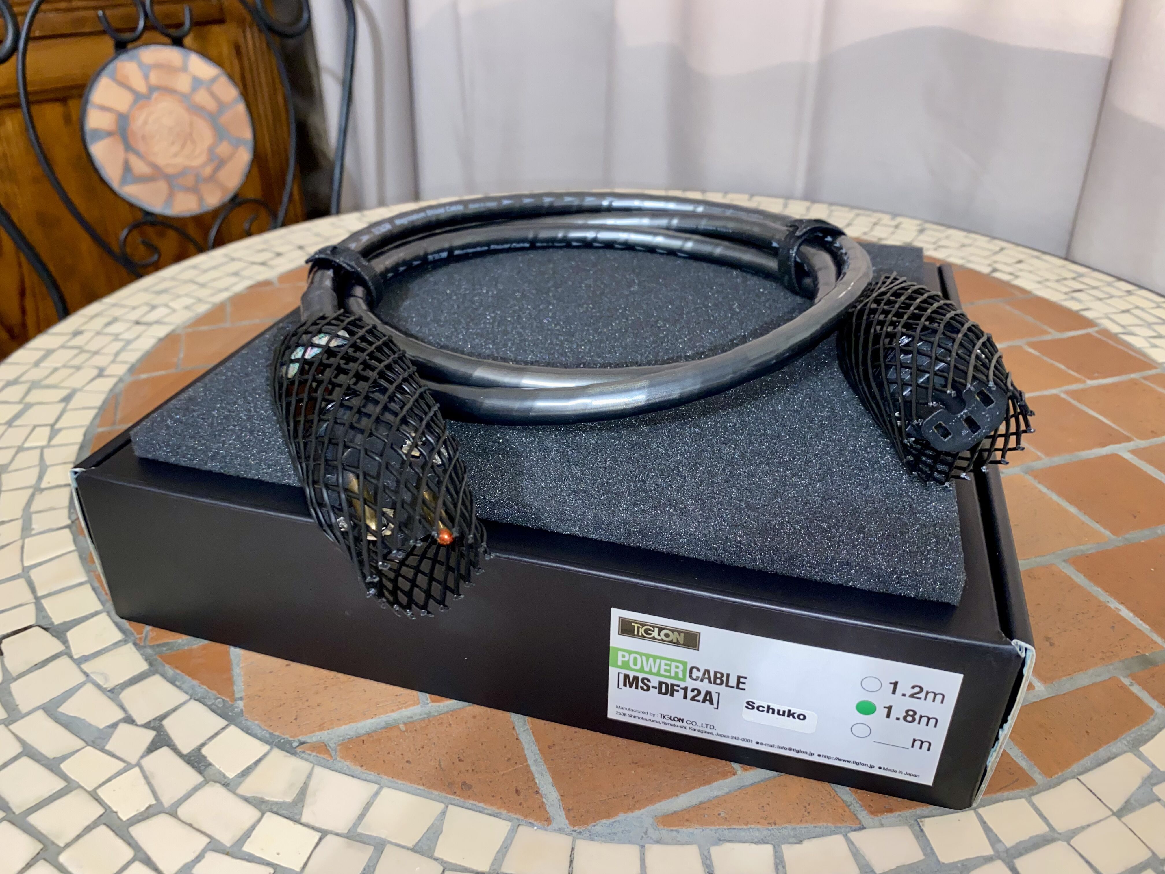 Câble secteur TIGLON MS-DF12A – Schuko – 1,8 m