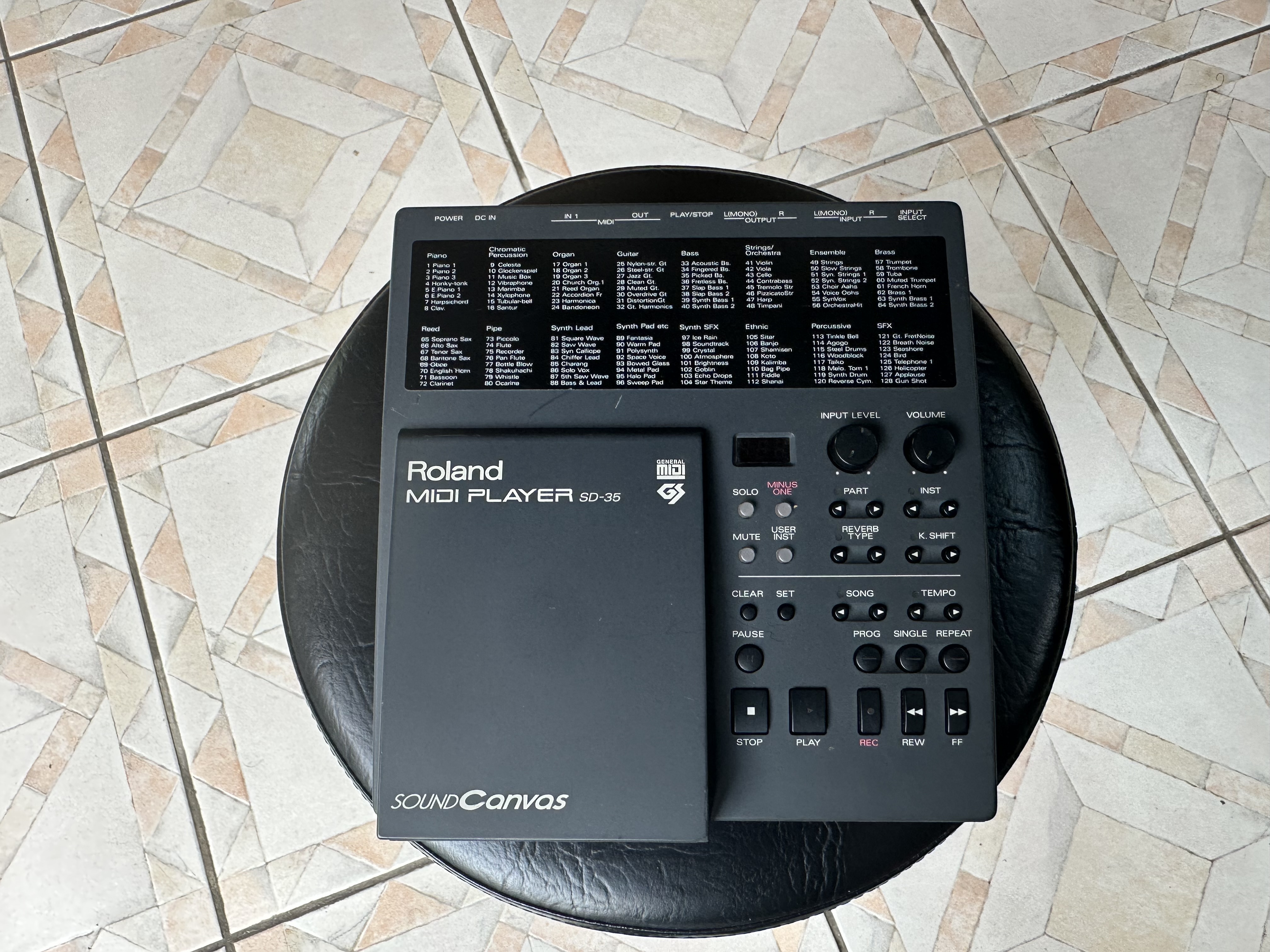 Vends Roland MIDI PLAYER SD 35 Sound canvas