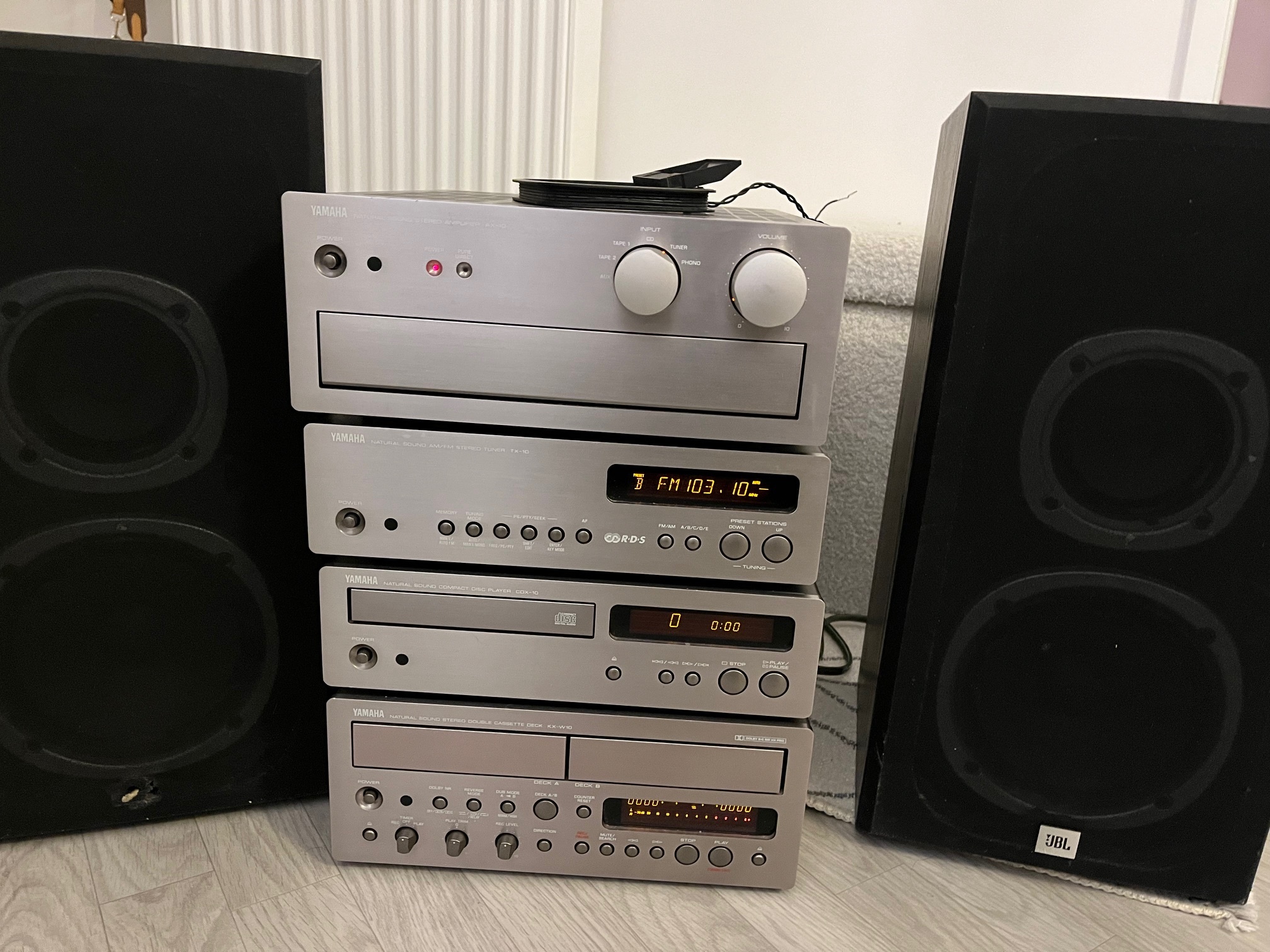 Ensemble Hi-Fi Vintage Yamaha complet + JBL TLX 215 – Très bon état