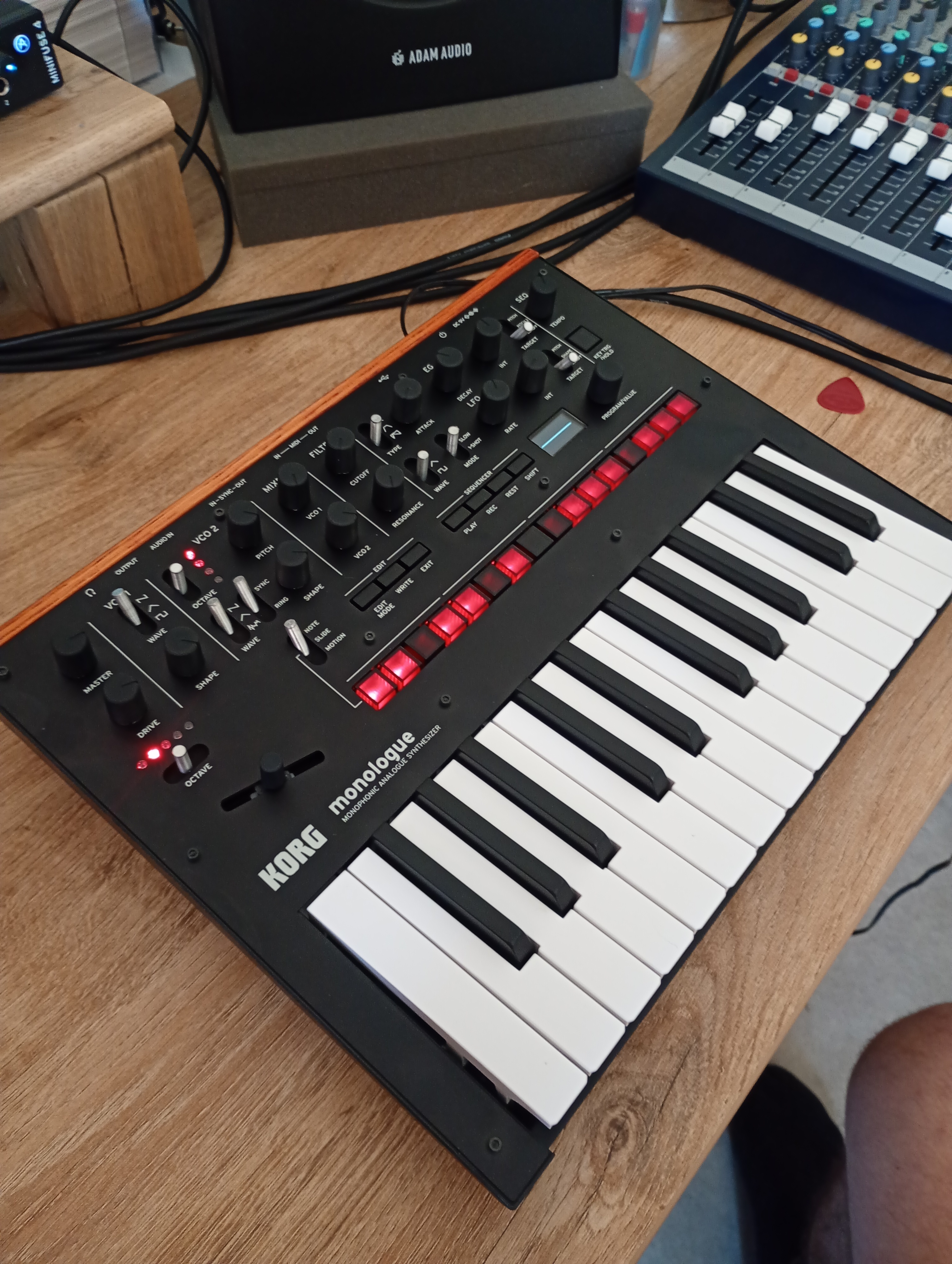 Vends Korg Monologue noir + Decksaver