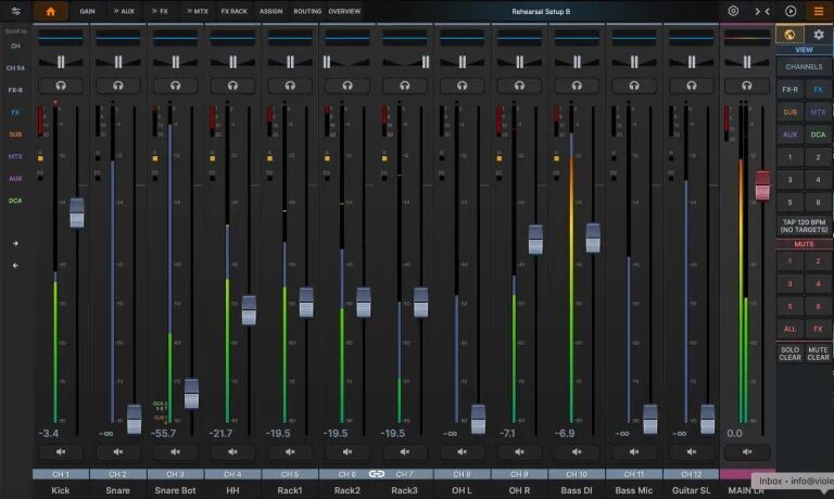 dmix mixer-gui