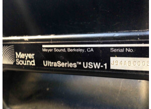 Meyer Sound UPA1C et USW1
