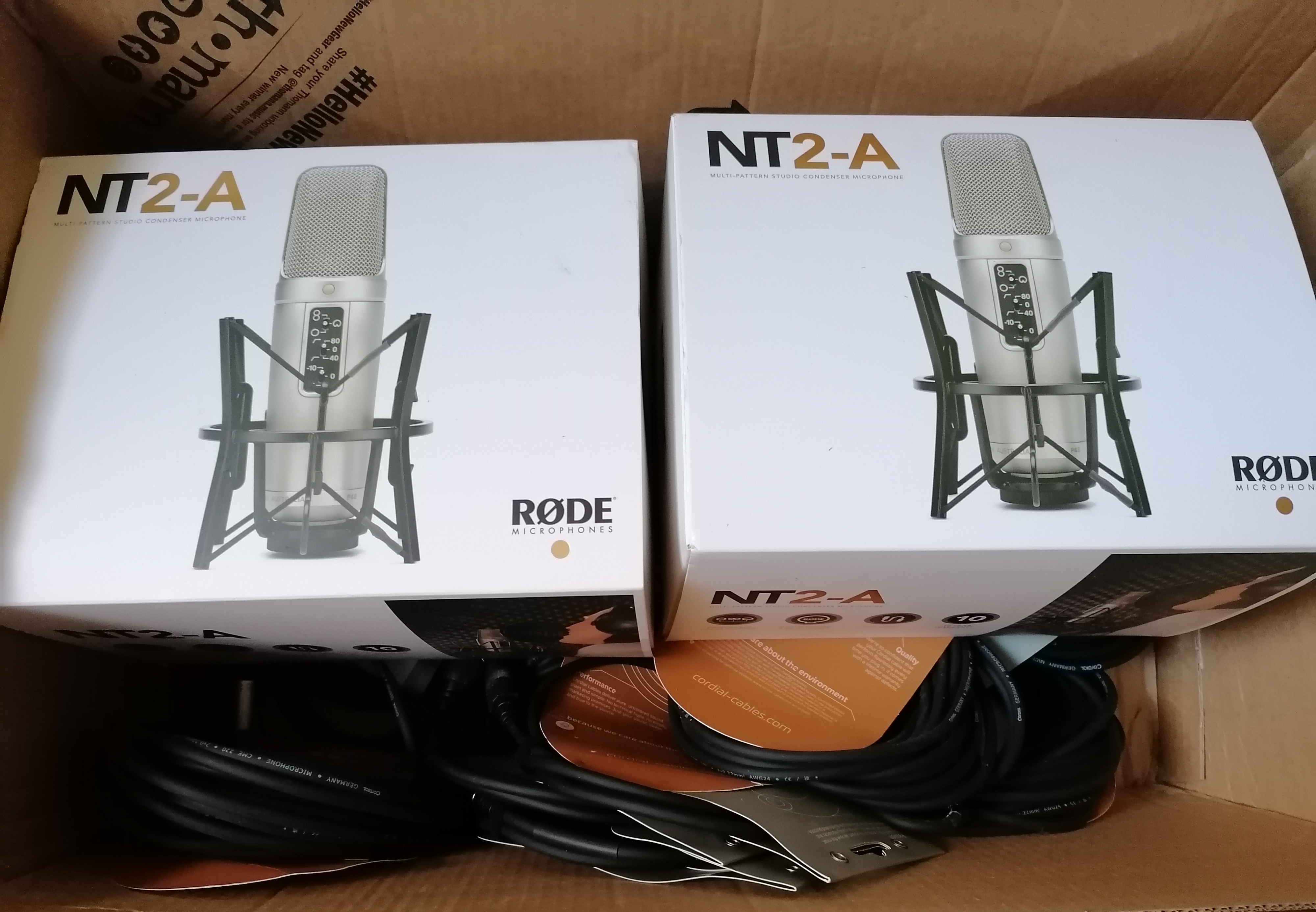 2x Rode NT2-A — état parfait, facture Thomann