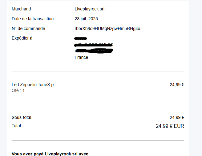 facture liveplayrock