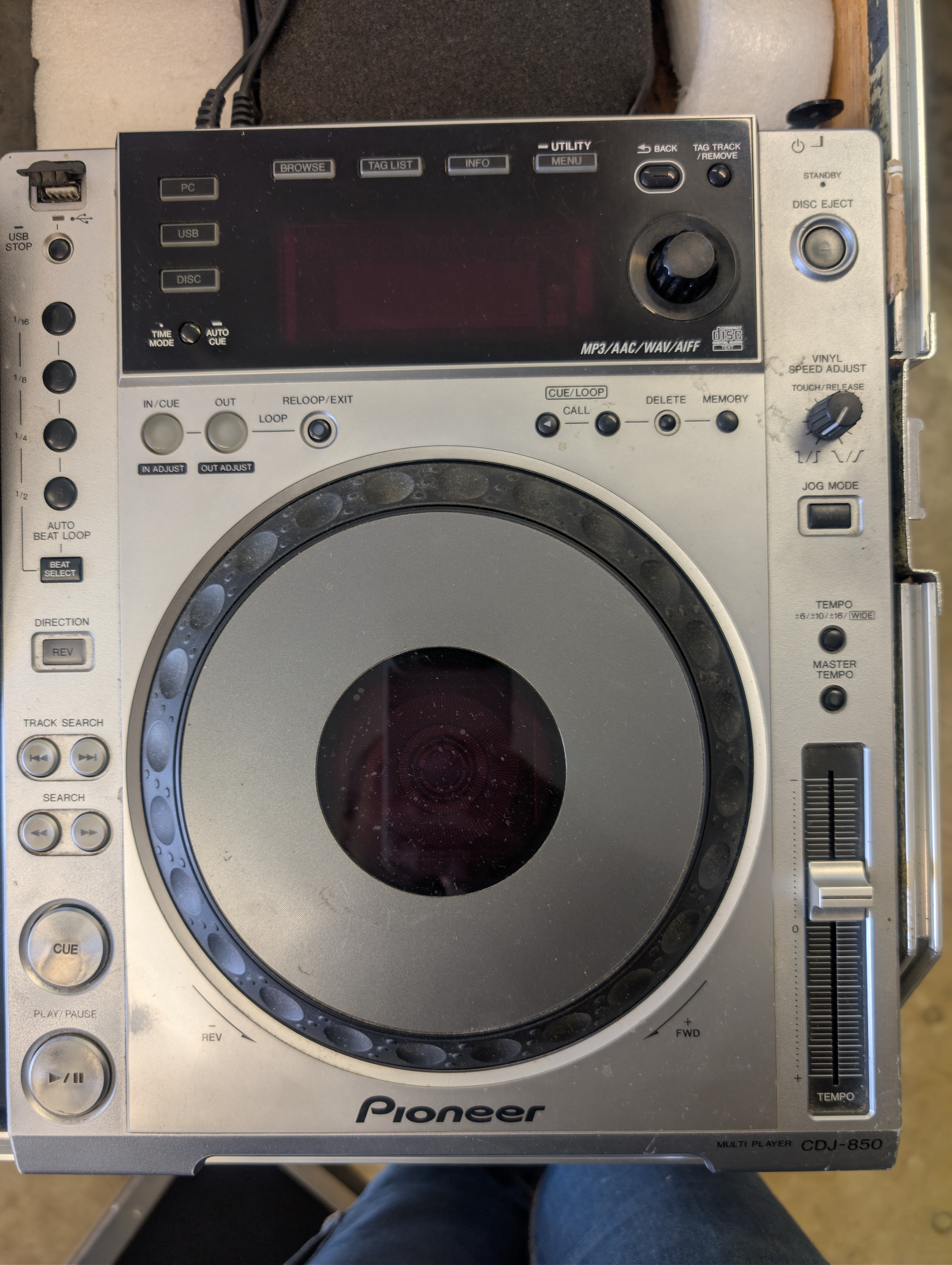 Paire de platines Pioneer CDJ-850 finition Silver
