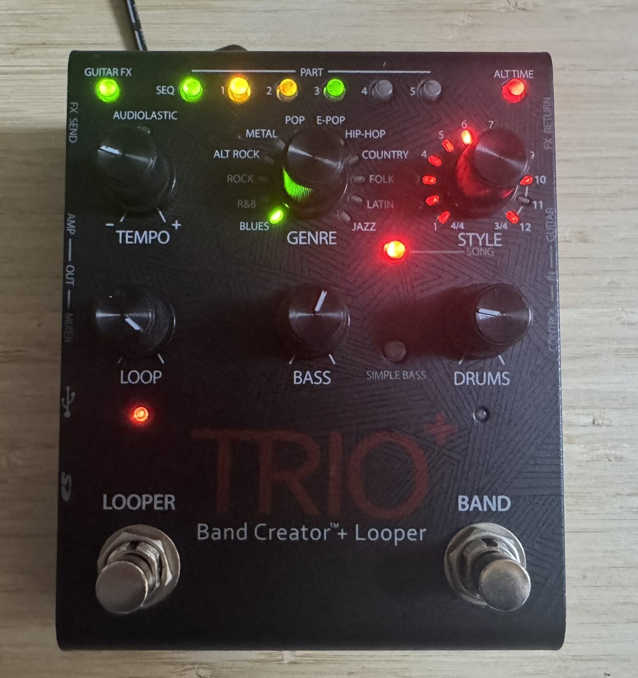 Vends Pédale DigiTech Trio +