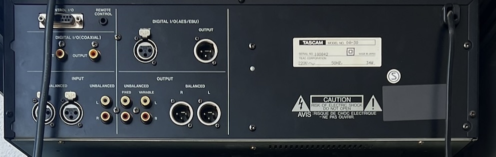 Tascam DA-30 – Enregistreur DAT professionnel
