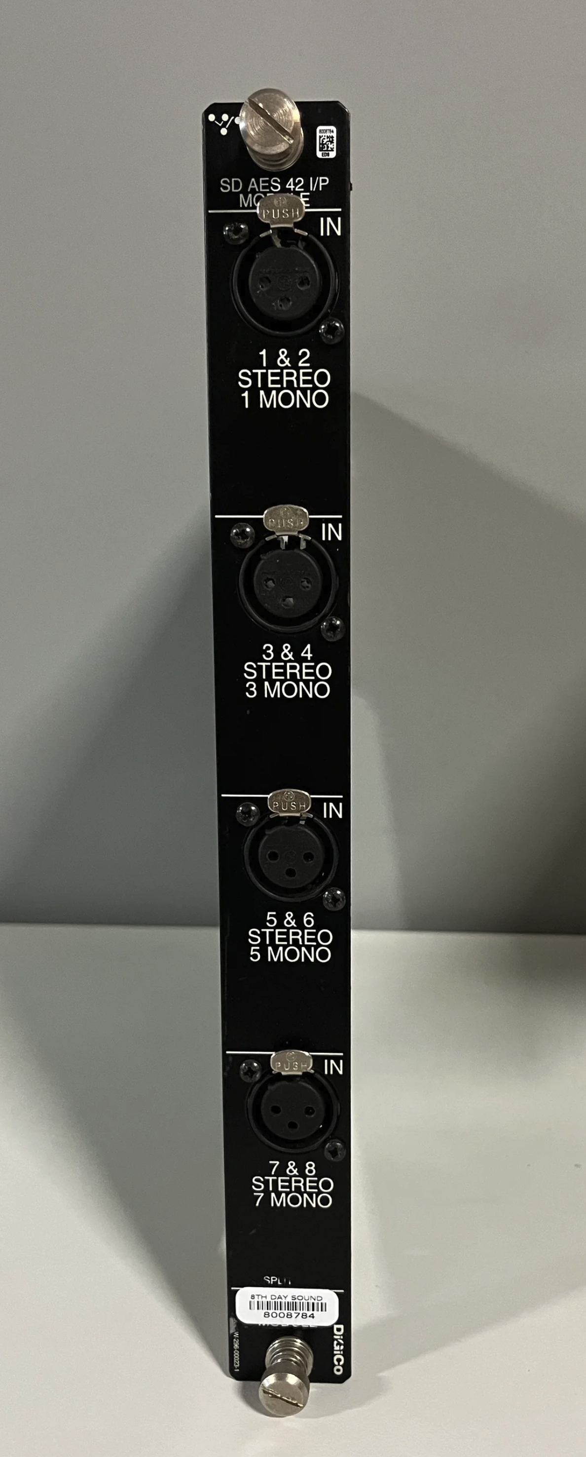 Cartes DiGiCo SD Rack Entrées / Sorties Analogiques & AES
