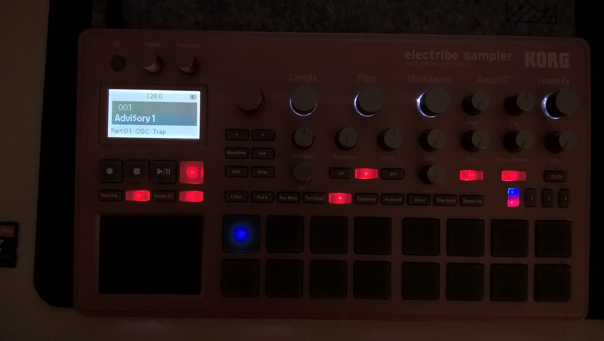 Korg electribe 2 sampler rouge (modèle 2016) + accessoires