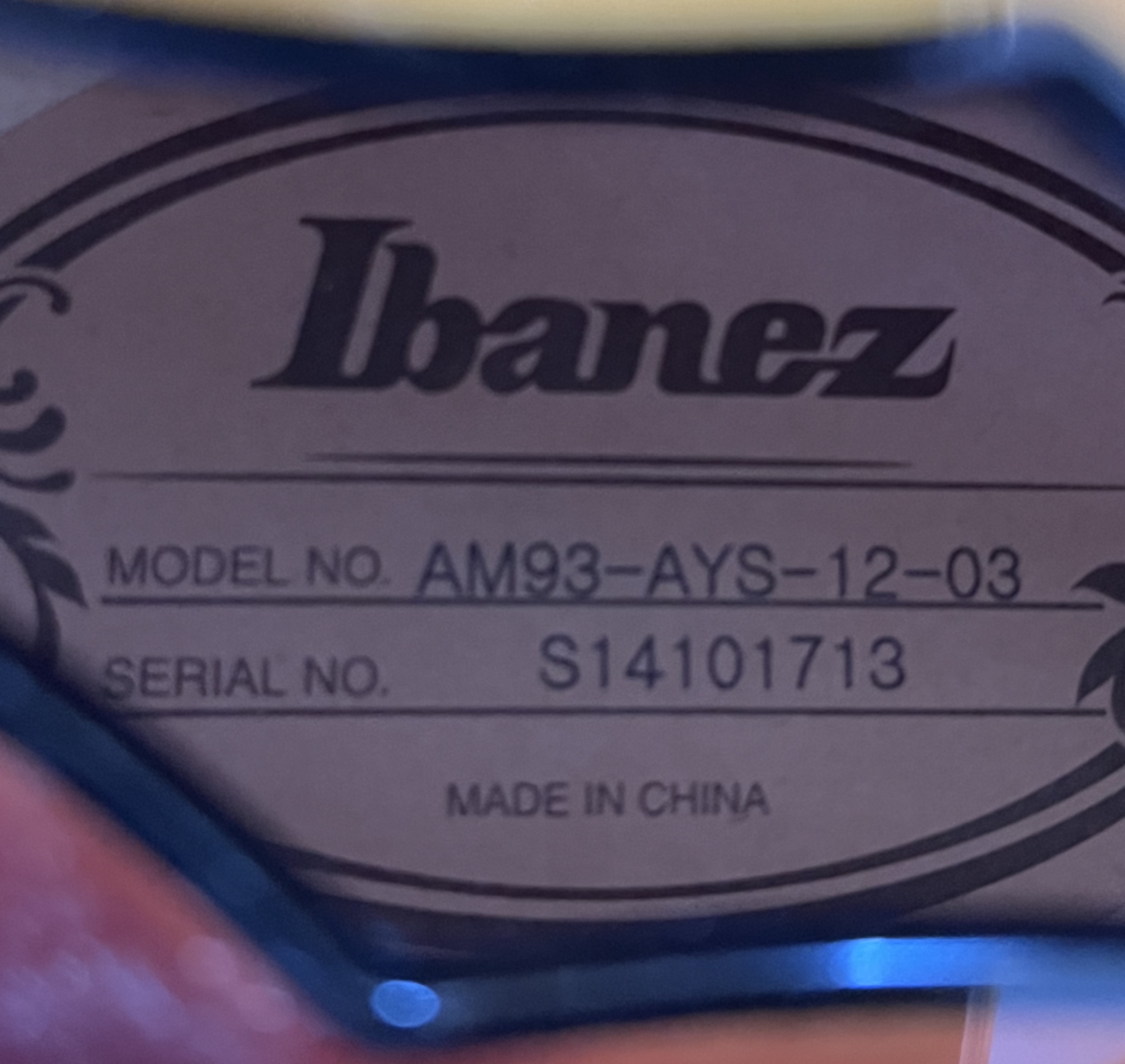 Ibz-AM93 Numero