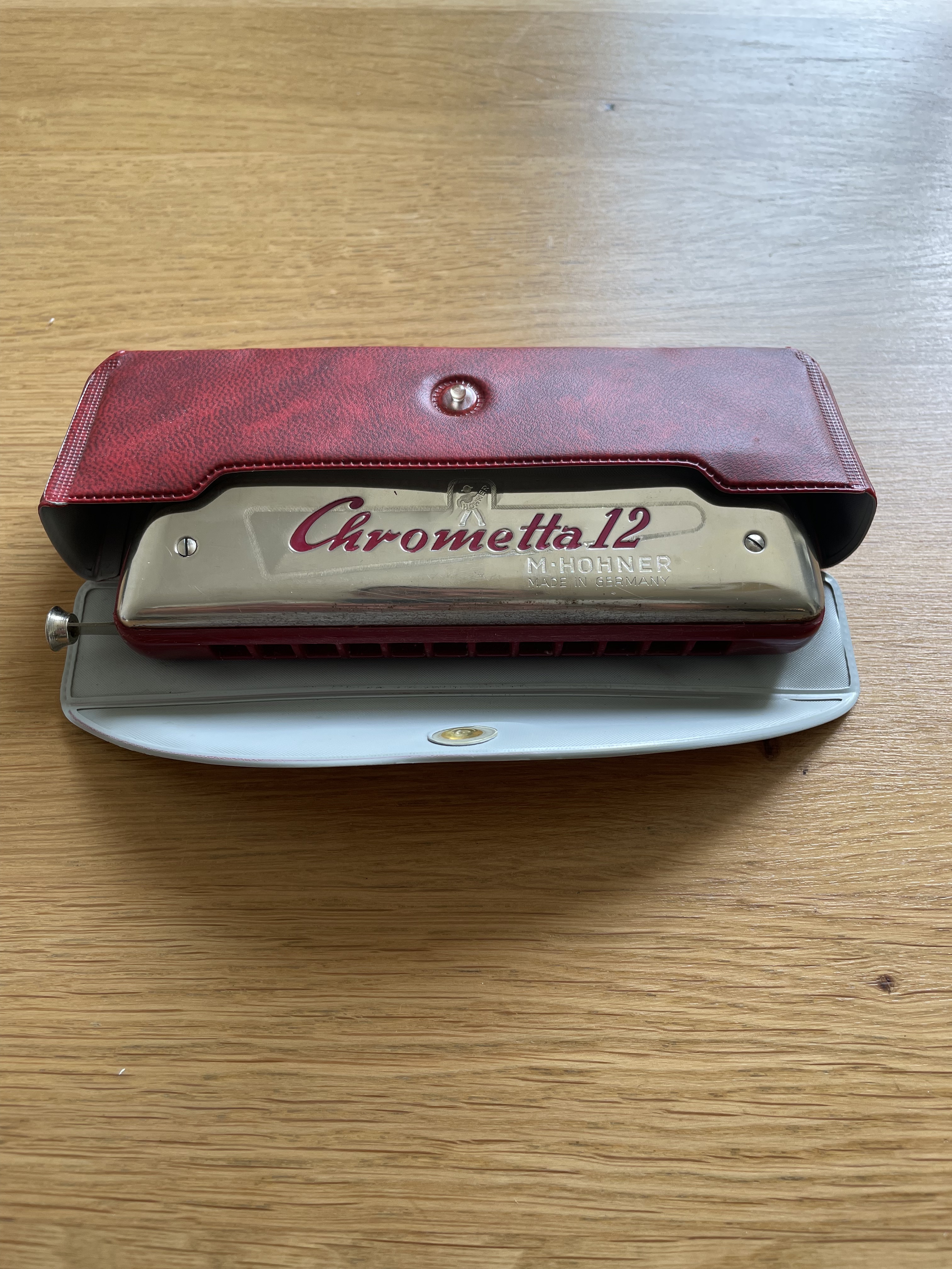Harmonica Hohner Chrometta 12 C, vintage années 80, très bon état