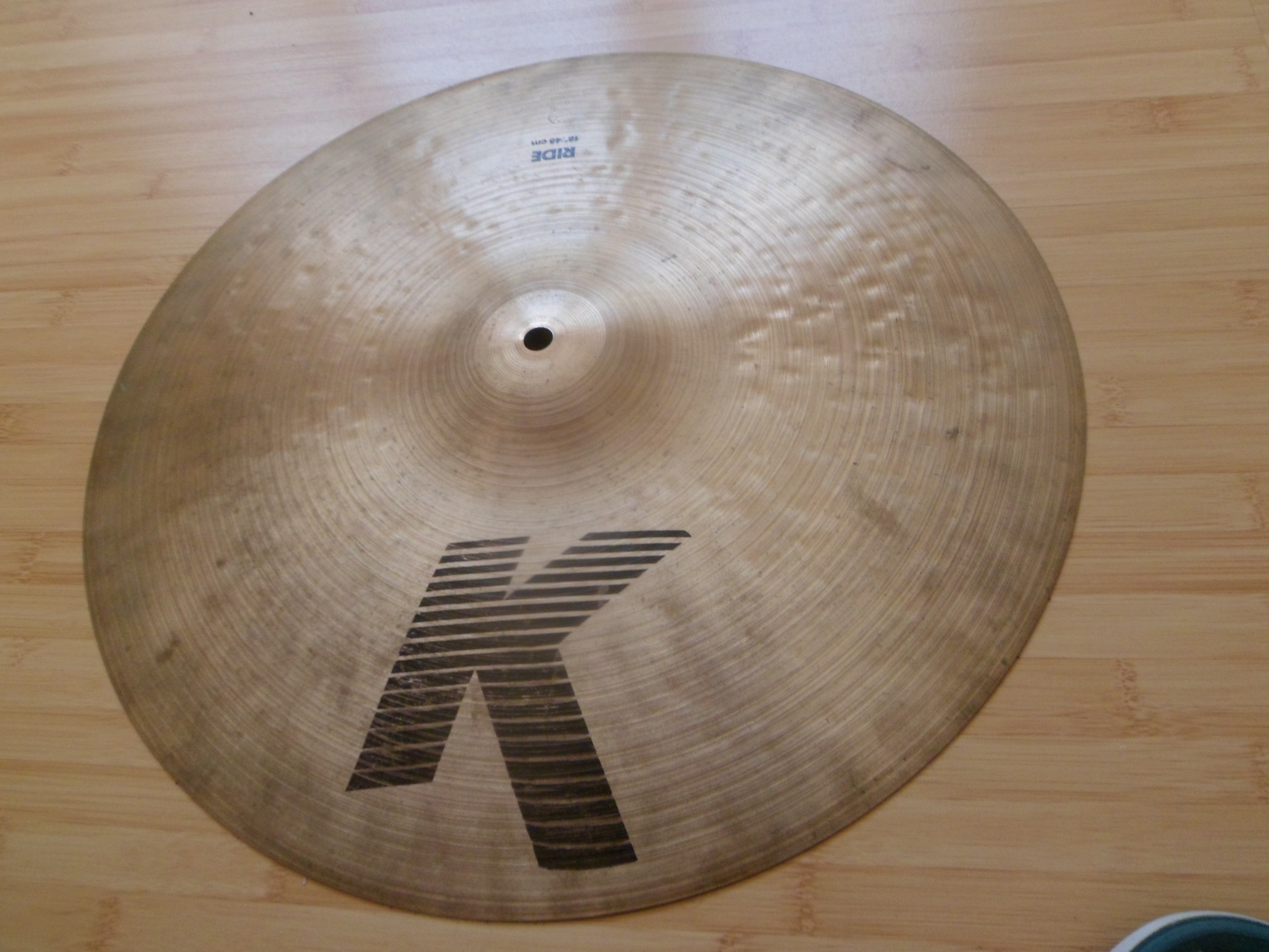 vends cymbale Zildjian K ride 18