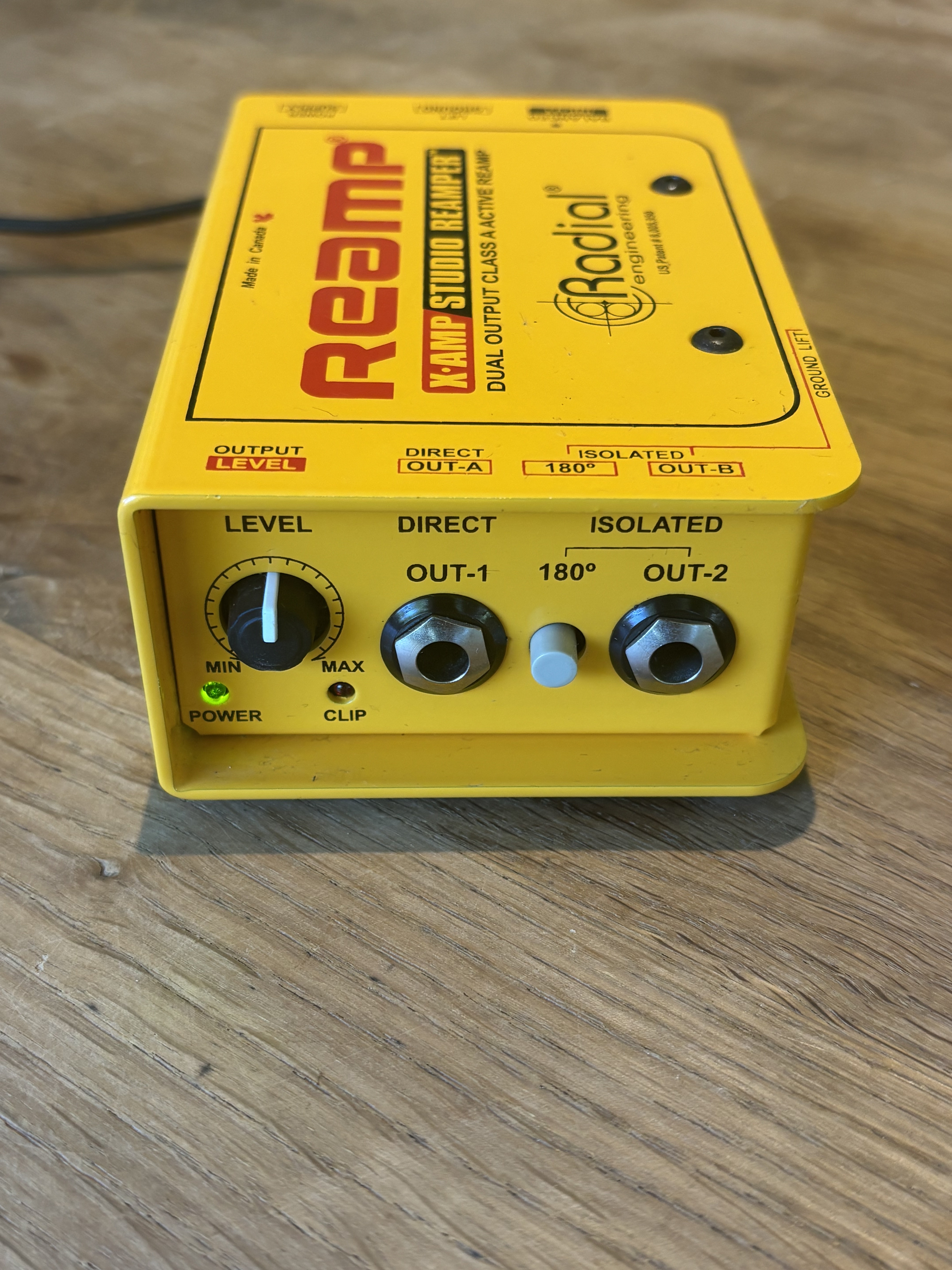 Radial X-Amp Studio Reamper 2023 - Yellow