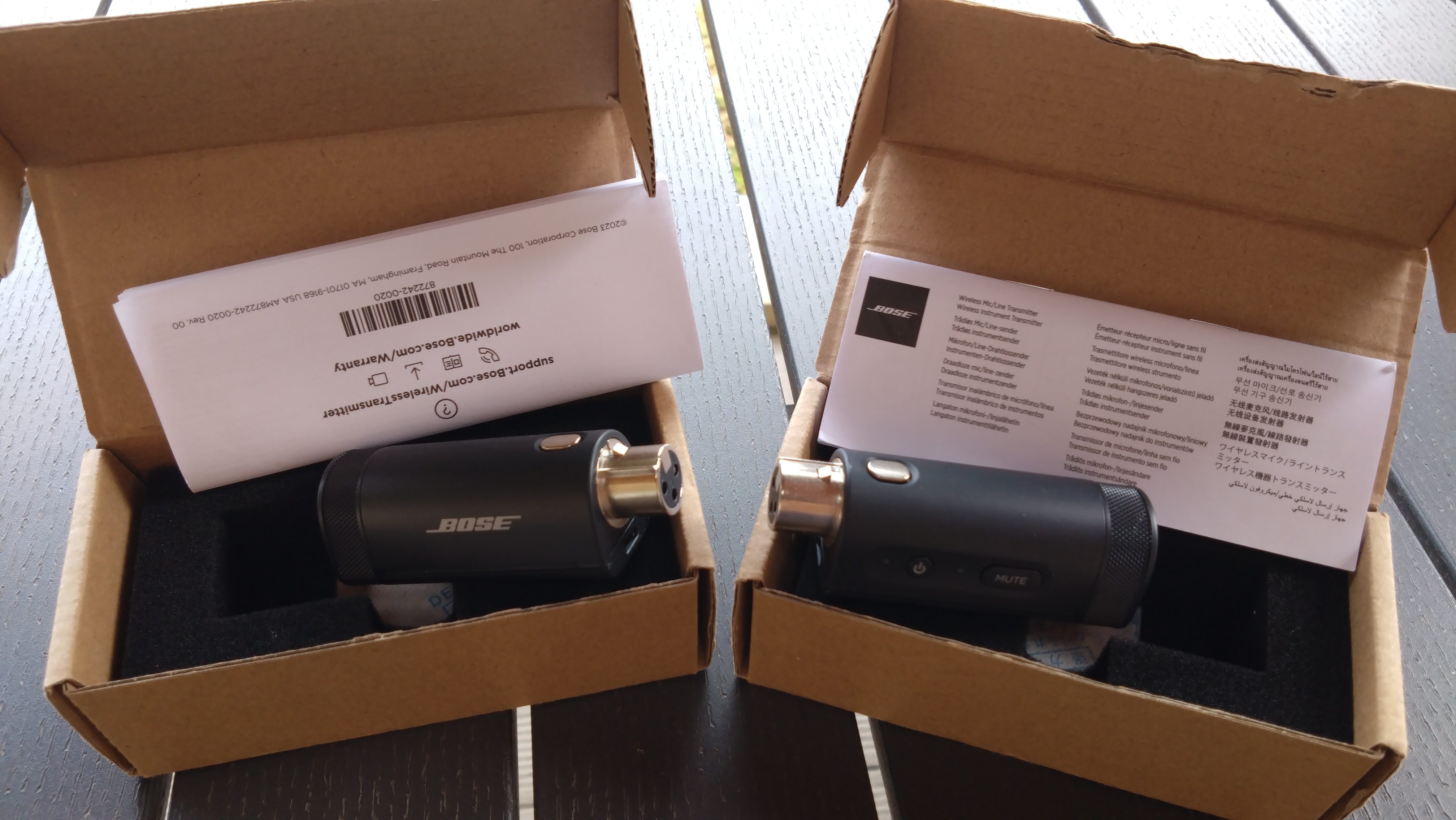 Vends 2 x transmetteurs WIRELESS BOSE XLR line et micro