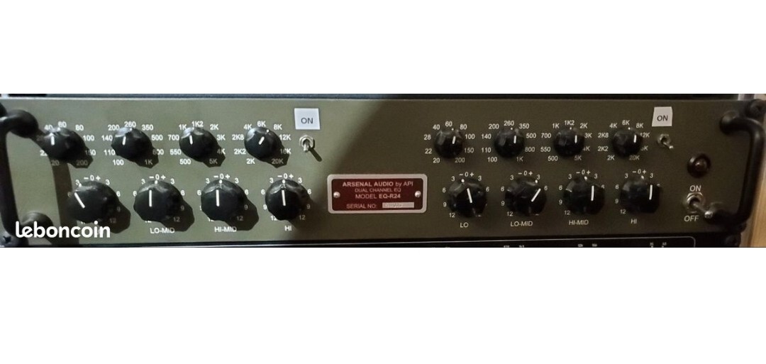 Double equaliseur EQ-R24 arsenal audio by api