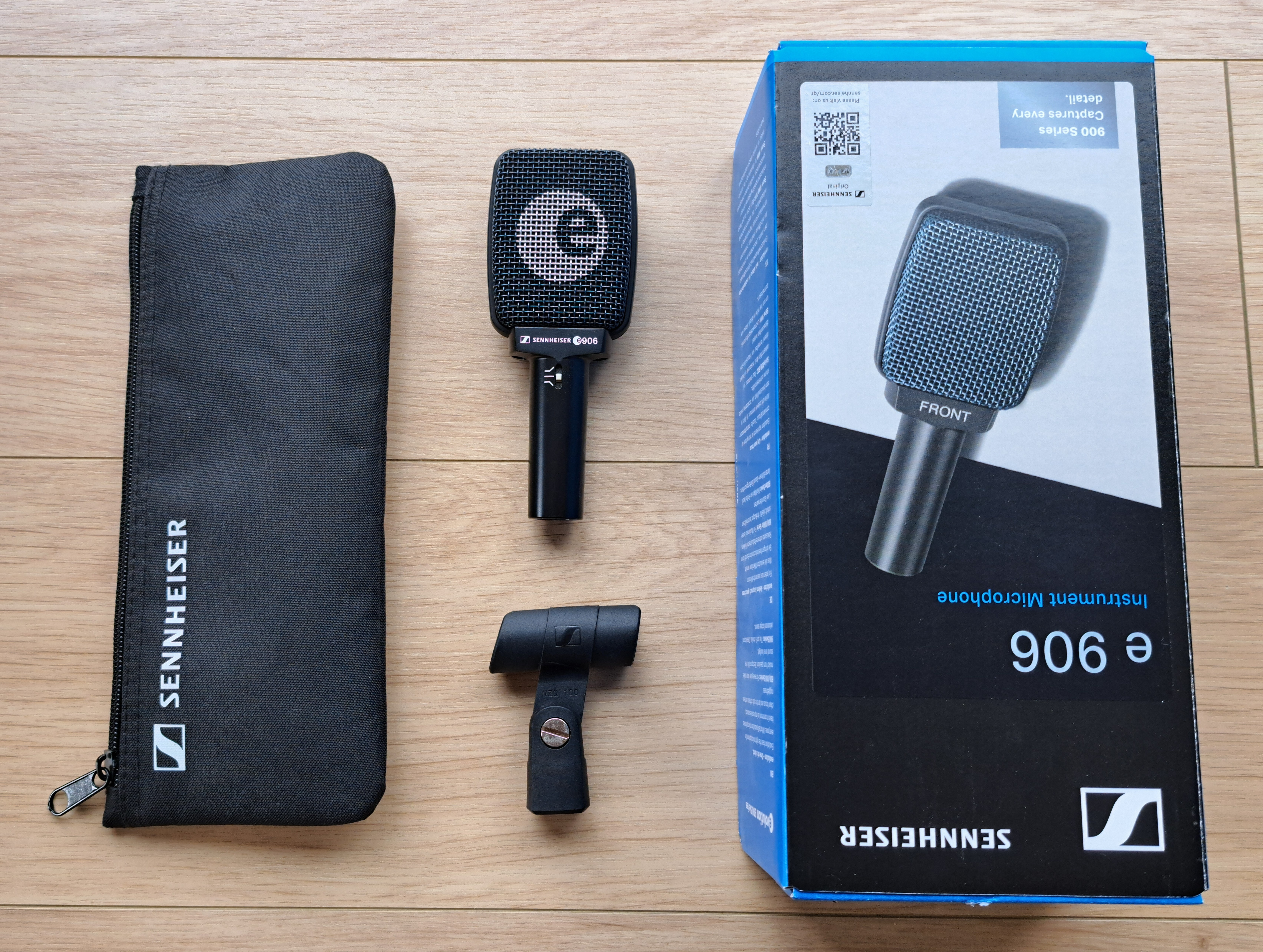 Micro dynamique SENNHEISER e906 (avec pince, housse et boite d'origine)- État irréprochable