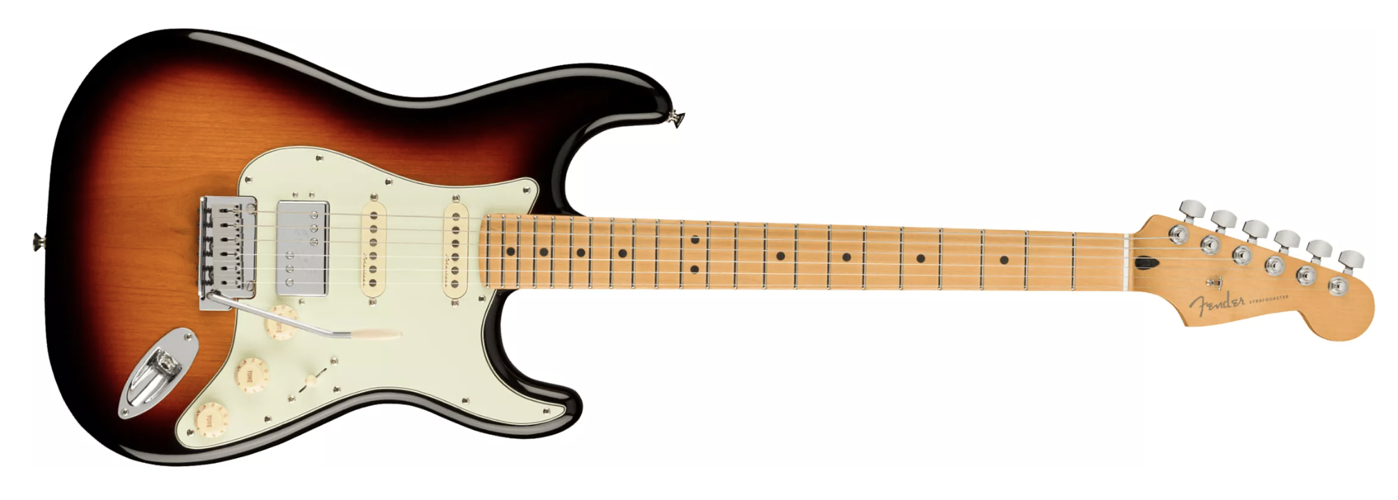 MEXICAN PLAYER PLUS STRATOCASTER HSS MN, 3-COLOR SUNBURST