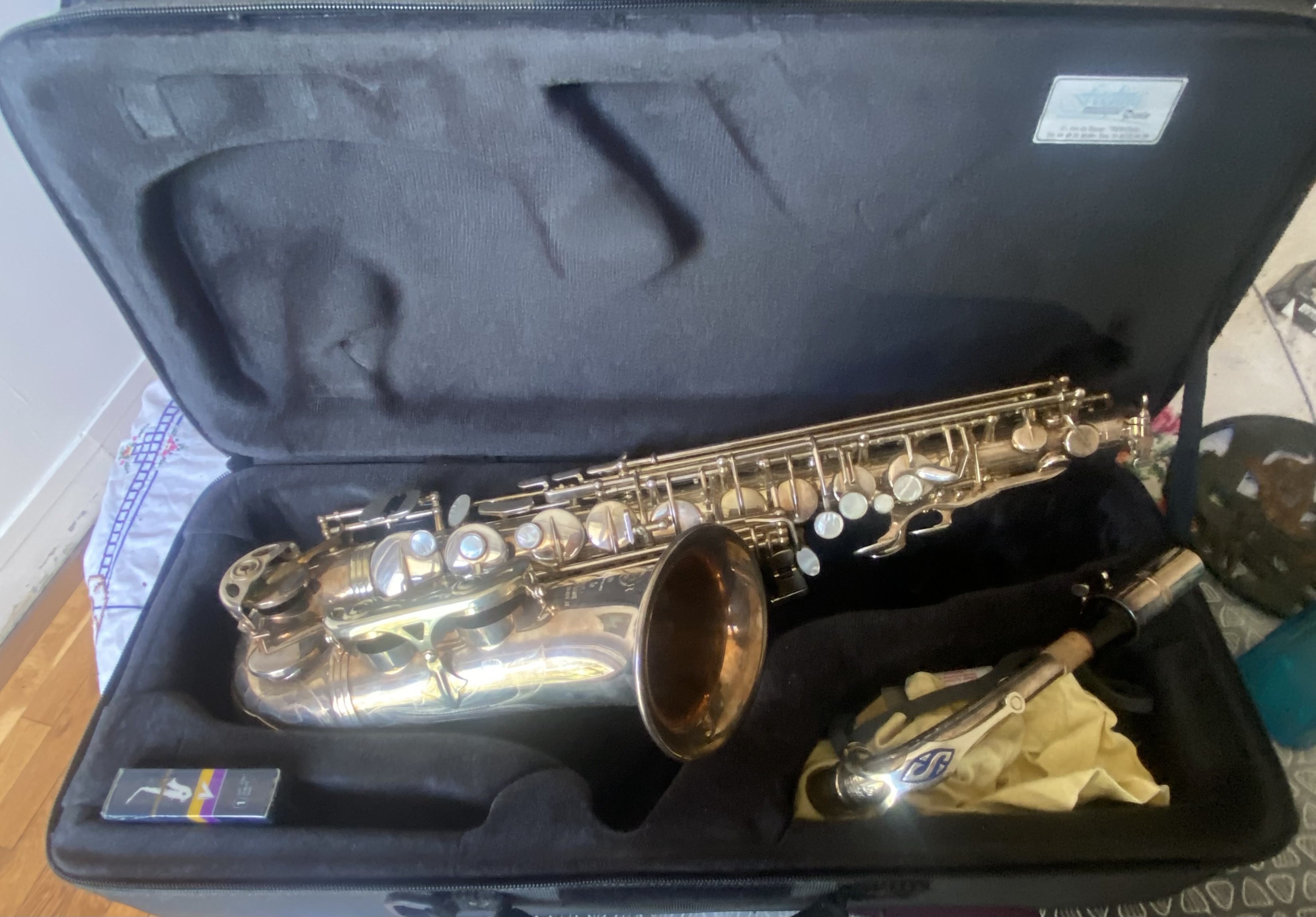 Selmer super action 2 gravé argenté 