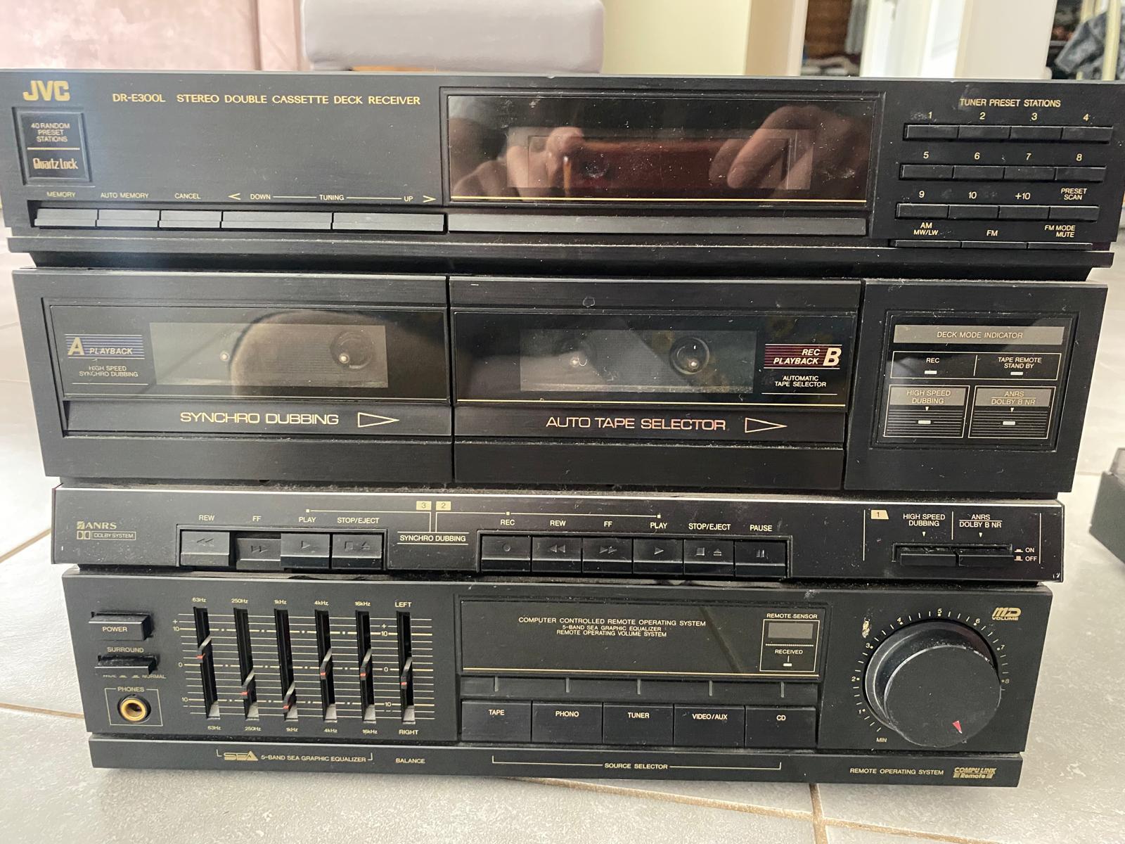 Chaîne hi-fi vintage JVC DR-E300LBK