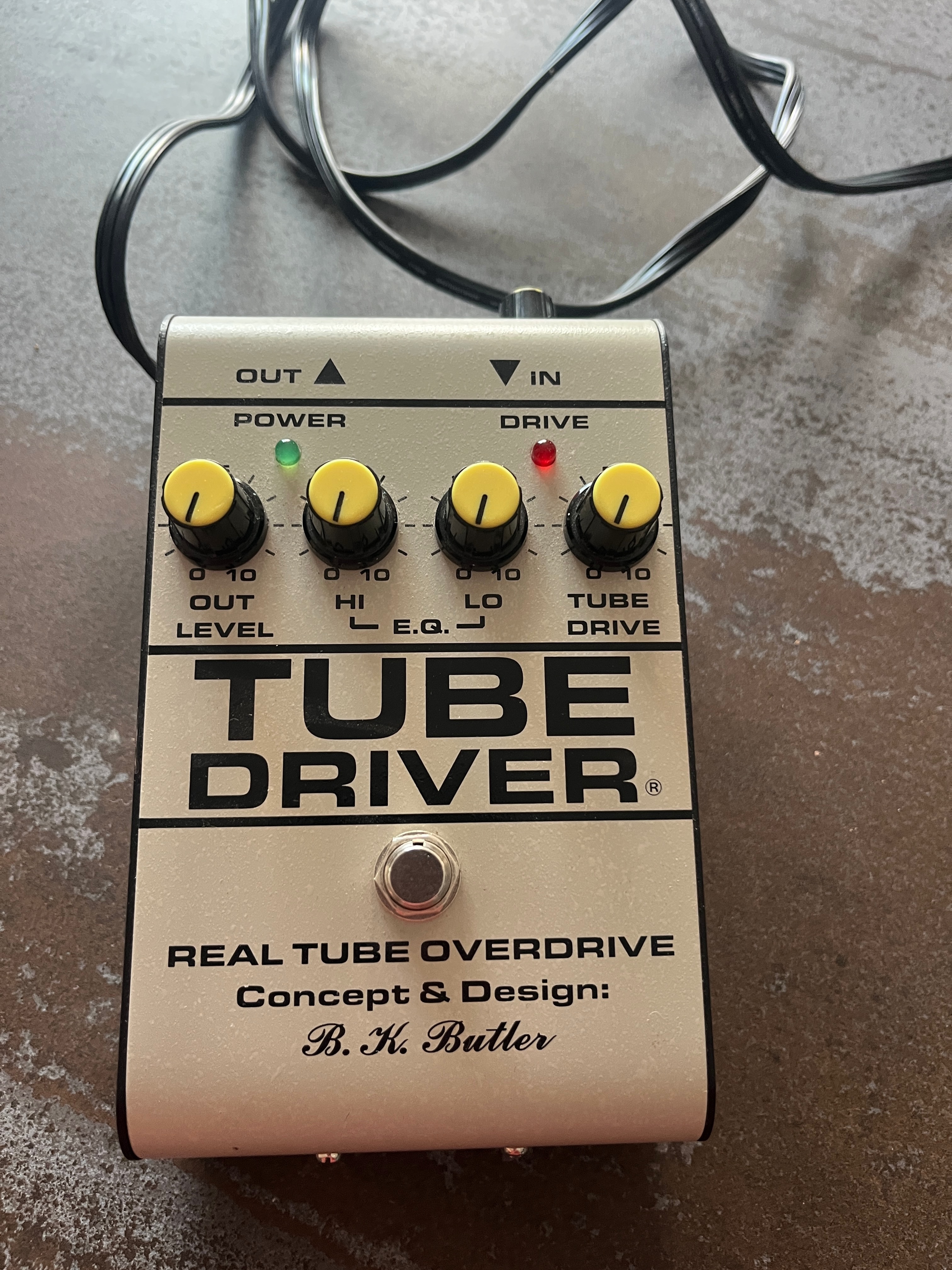 B.K. Butler Tube Driver Reissue avec mod Bias – état Neuf.