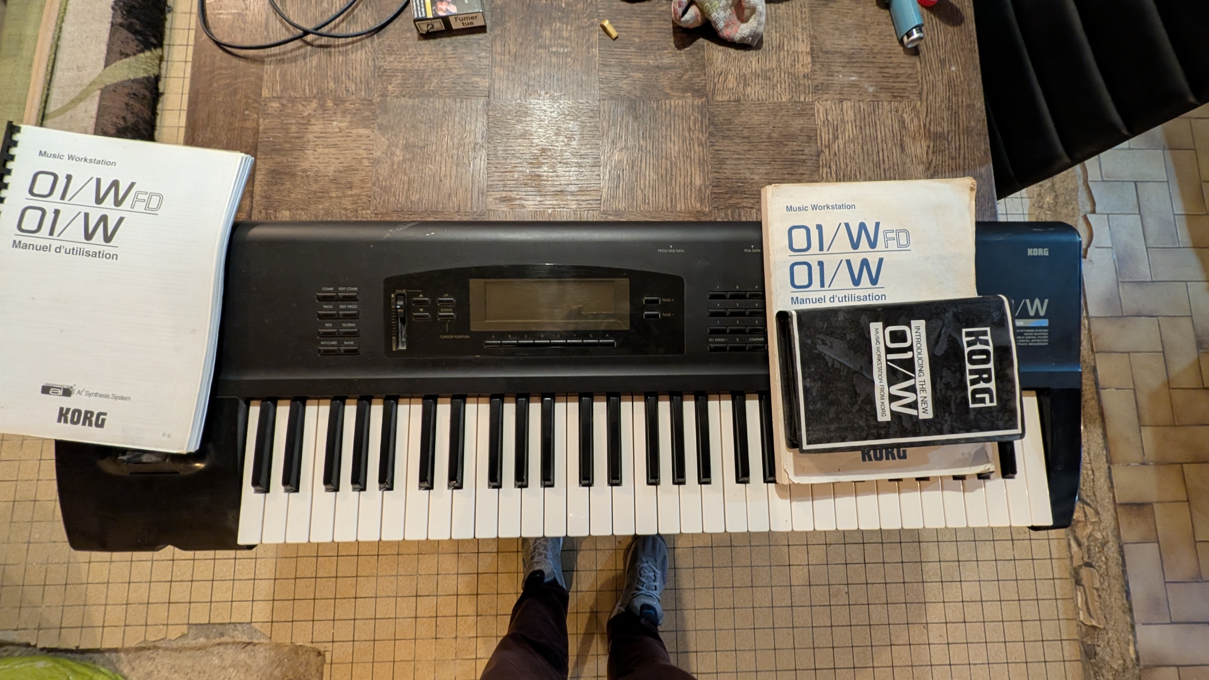 Korg 01/W Workstation – Projet Restauration / Vintage Synth (Sourd et Aveugle) + Notice d’origine