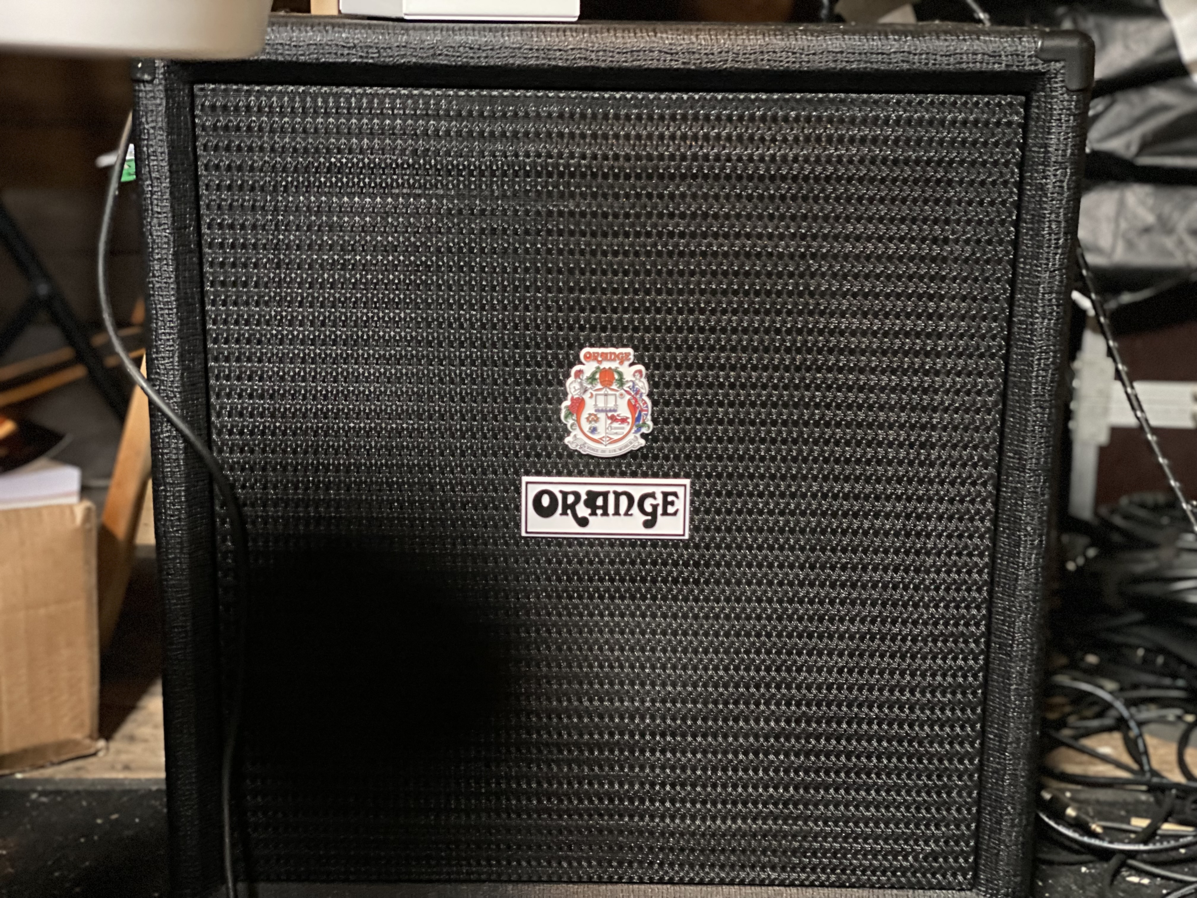 Orange Bass Crush 100 black avec footswitch