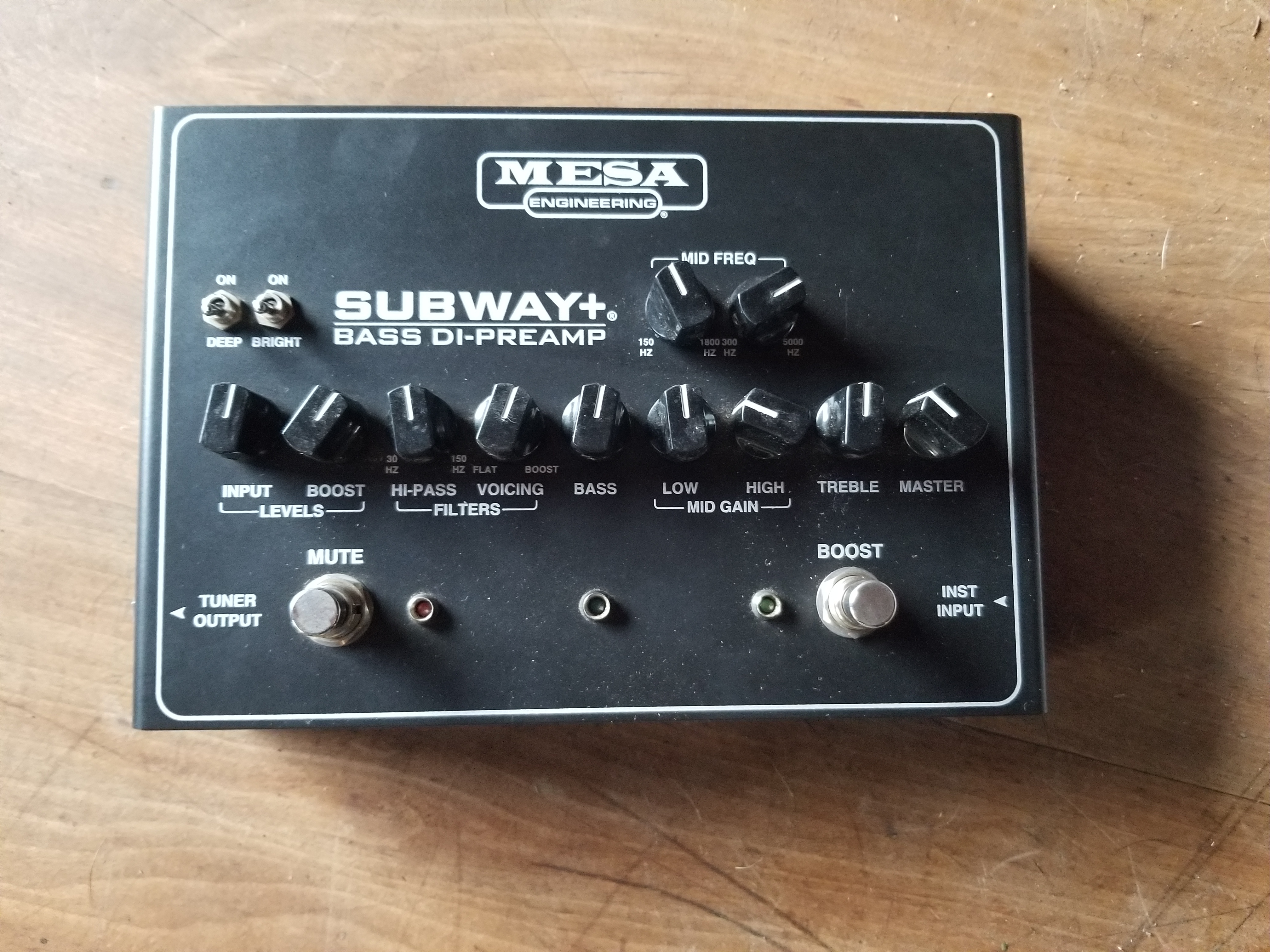 Vends Préampli D.I. Bass Mesa Engineering Subway+