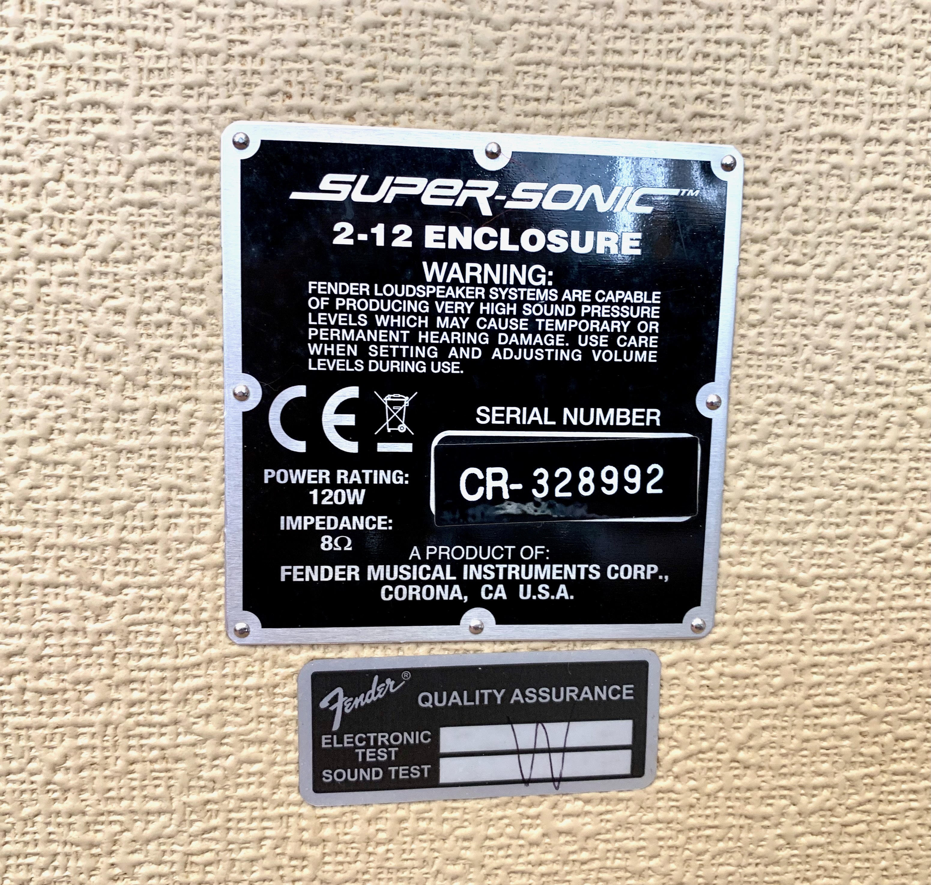 Fender Super-Sonic 60 212 Enclosure (50414)