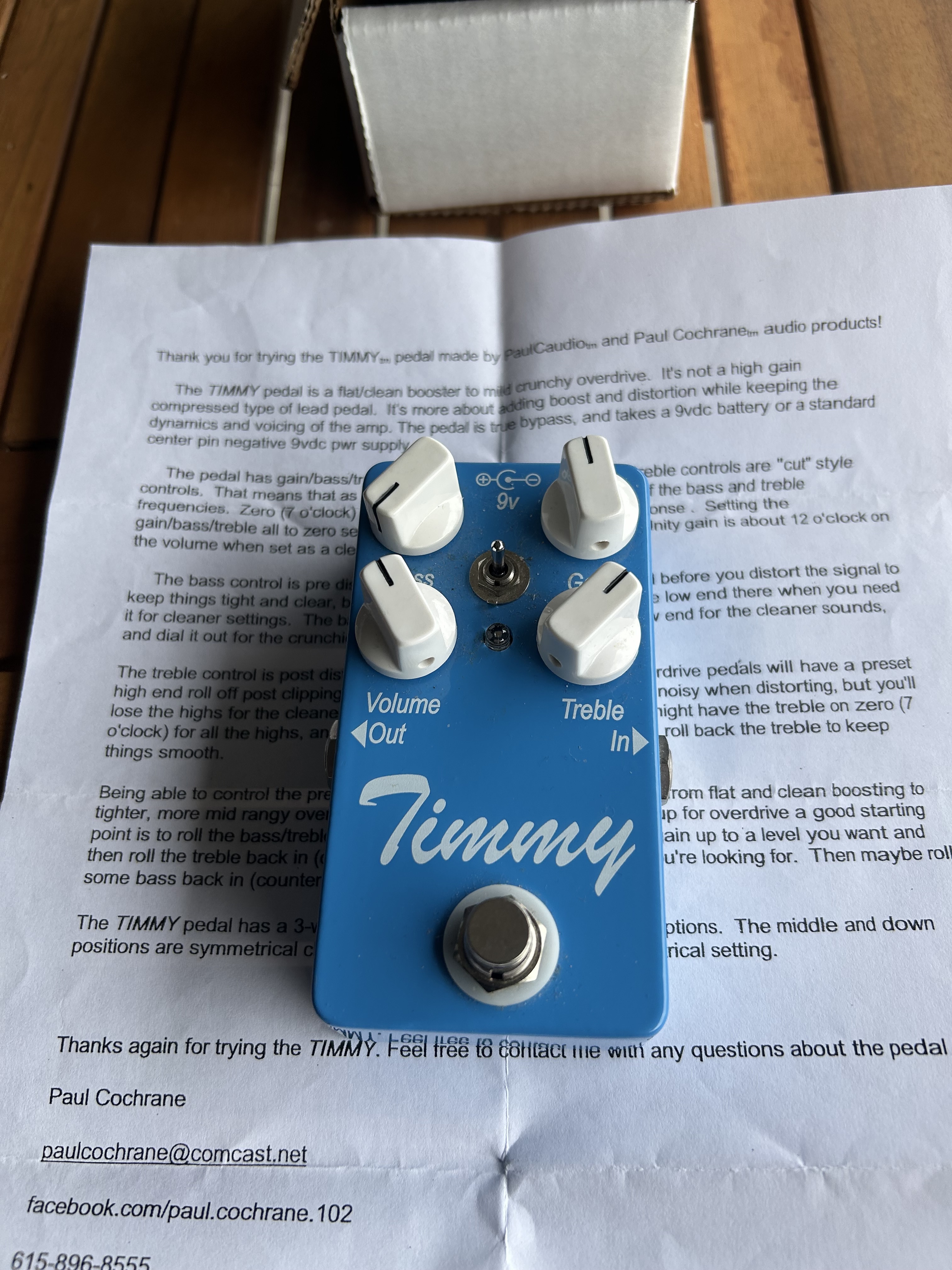 Overdrive Paul Cocrane TIMMY v2  de 2012