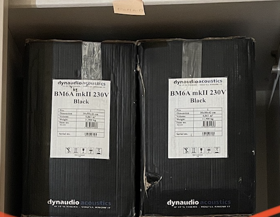 Paire Dynaudio BM6A MkII – Parfait état (avec cartons d’origine)