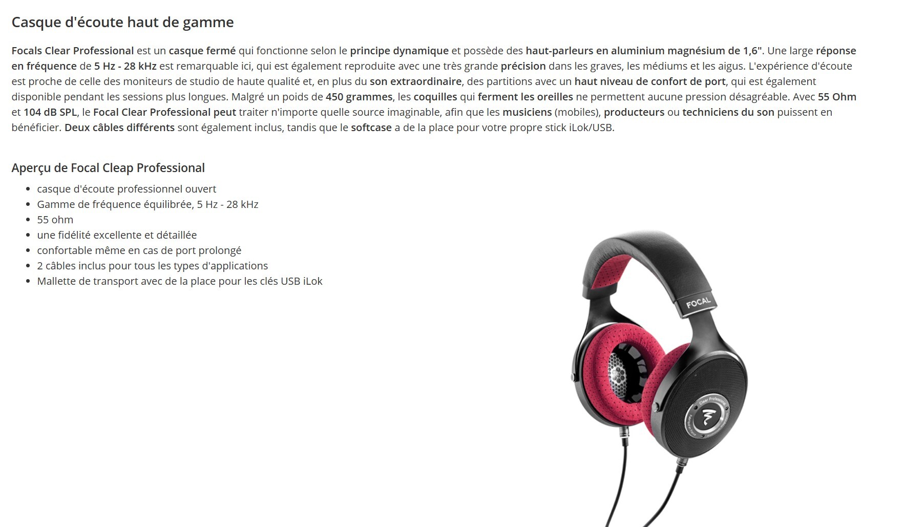 Focal Clear Professional 01