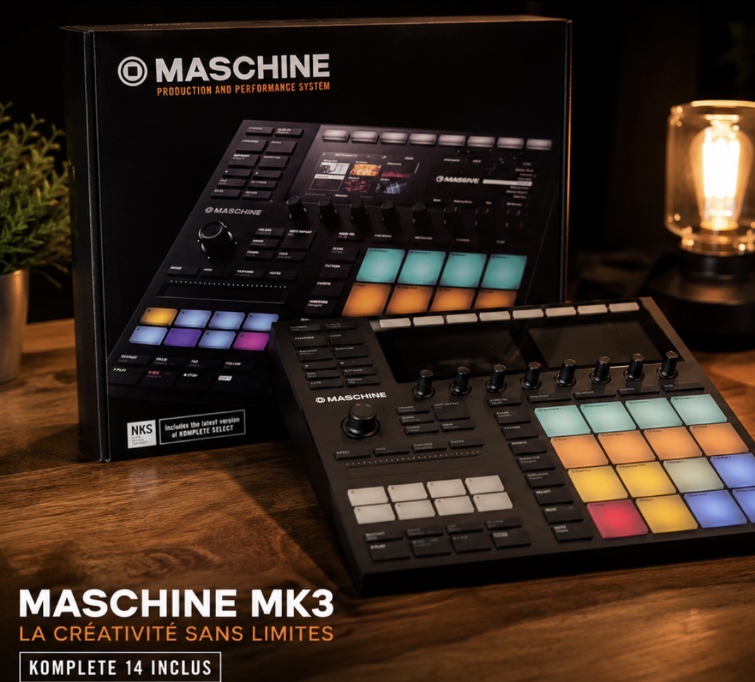  Native Instruments Maschine MK3 + Komplete 14 Standard — État irréprochable — Boîte complète