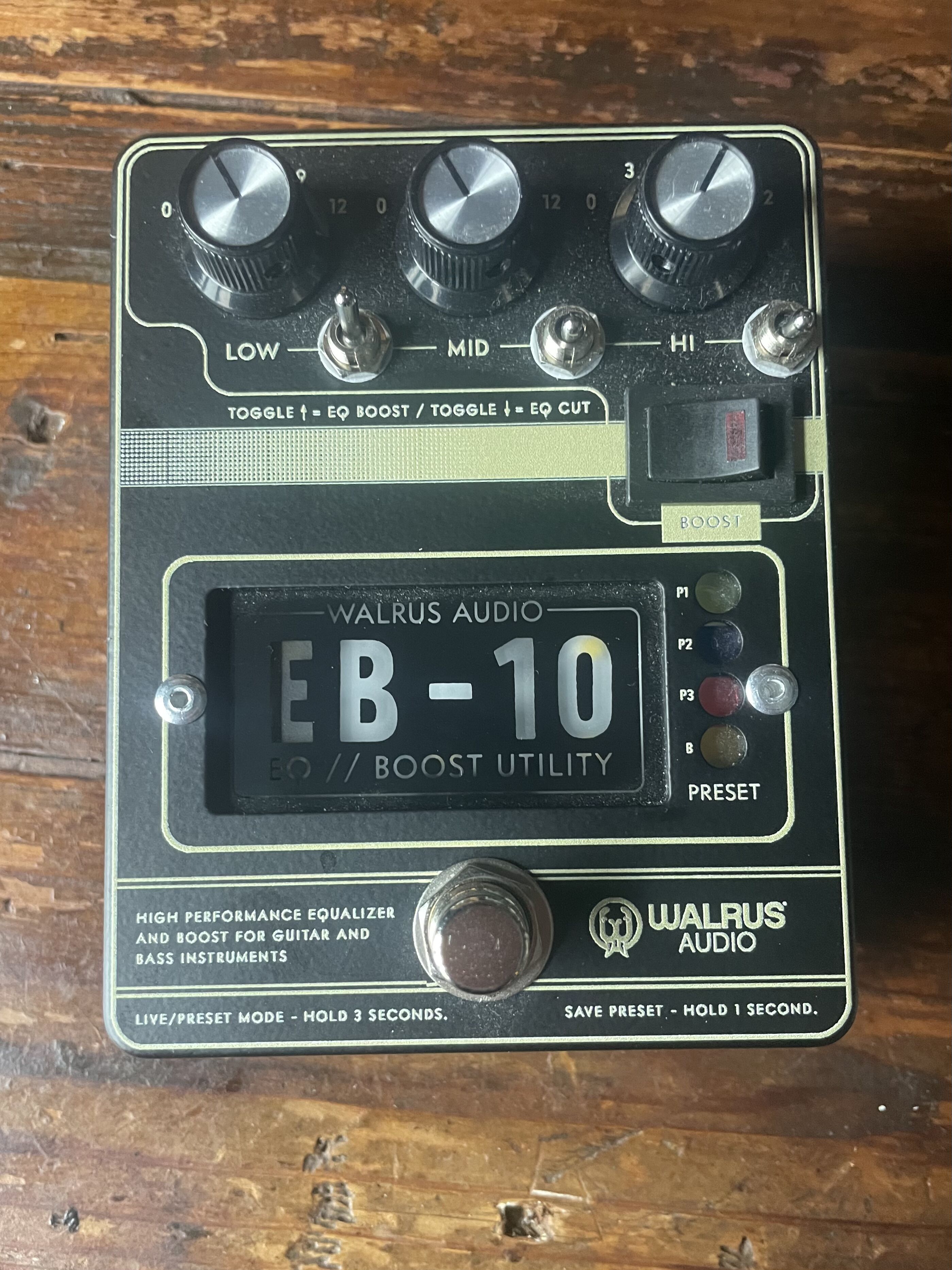 Pedale eq eb-10 warlust Audio