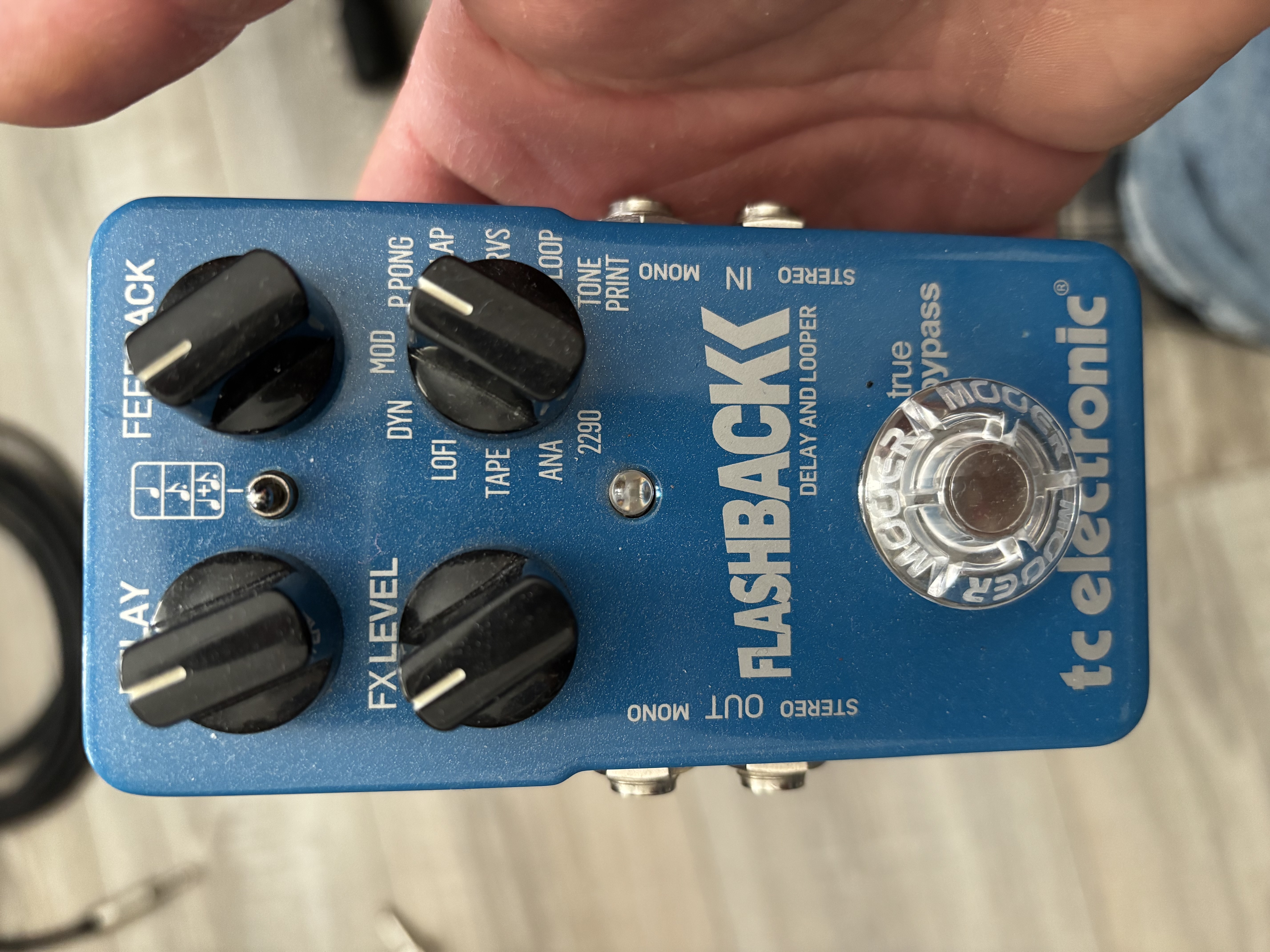 Tc electronic Flashback delay