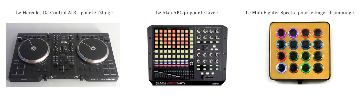 Contr&ocirc;leurs DJ USB