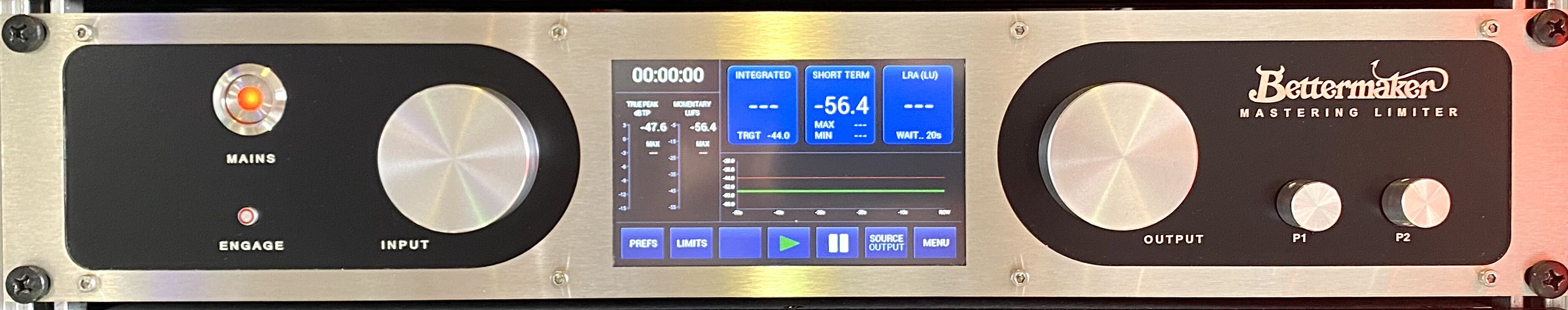BETTERMAKER mastering v1 : Fonctionnement impeccable - limiteur - EQ de couleur - vumètre