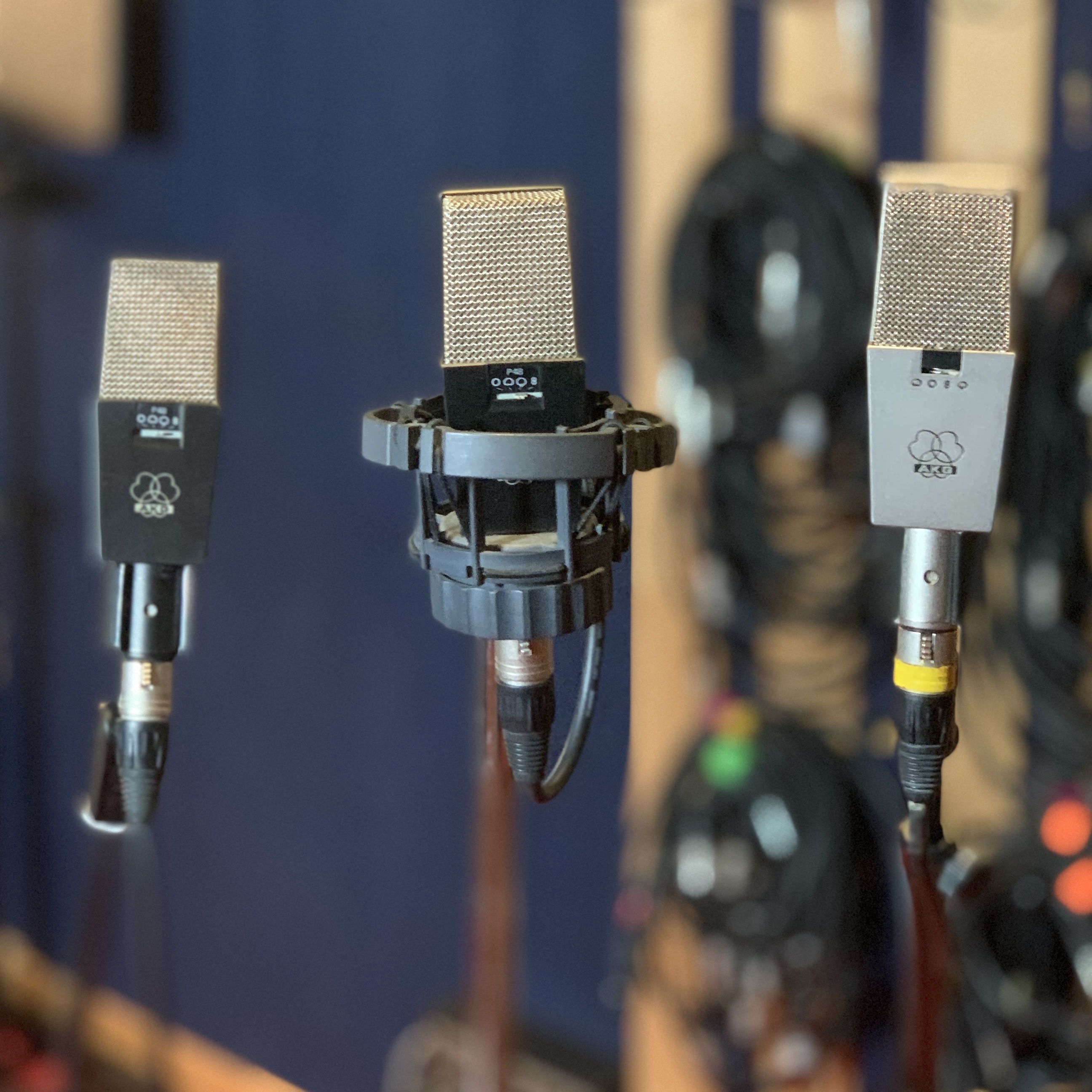 Vends 3 micro AKG C414 EB (année 70')