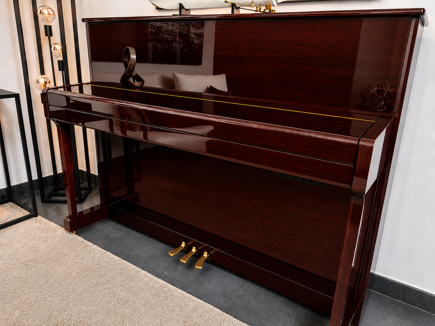 YAMAHA P112 SILENT ACAJOU AVEC BANQUETTE