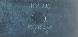 Audiophile / 2 x Condensateur / HMP Capacitor GmbH / Serie 446 / 44uF / 550V / Art Audio