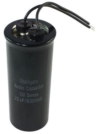 Audiophile / 2 x Condensateur / Obbligato / Oil Series Metalized Polypropylene / 22uF / 630V / Art Audio