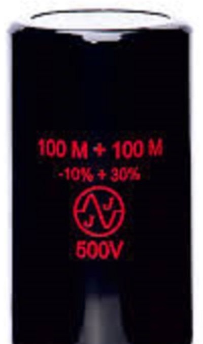 Audiophile / 2 x Condensateur / Double / JJ Electronics / 100uF + 100uF / 500V / Art Audio