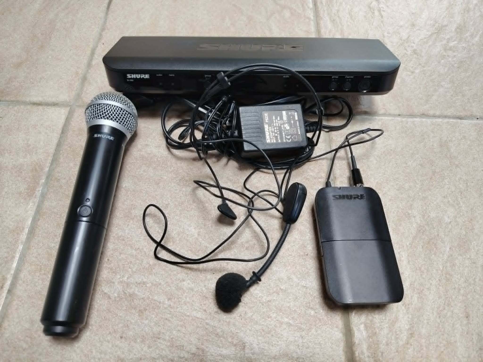 shure pg58 + blx288 +blx11 sans fils